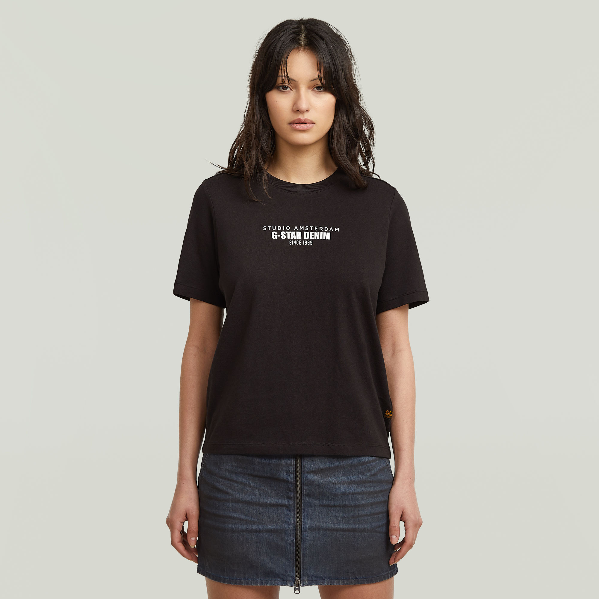 HD Graphic T-Shirt - Schwarz - Damen