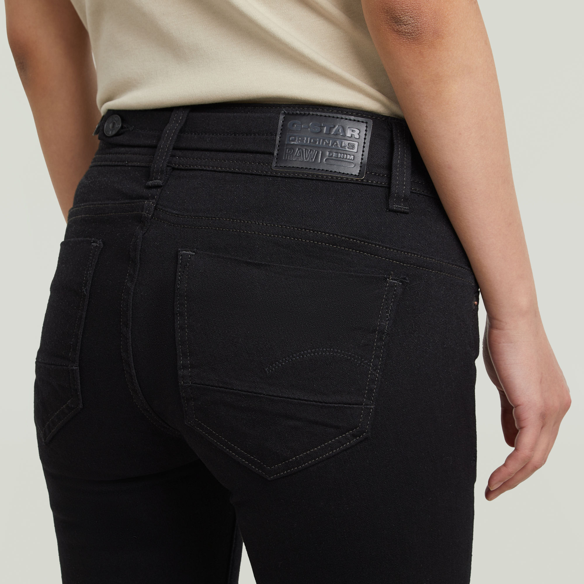 G-Star RAW Midge Straight Jeans Zwart Dames