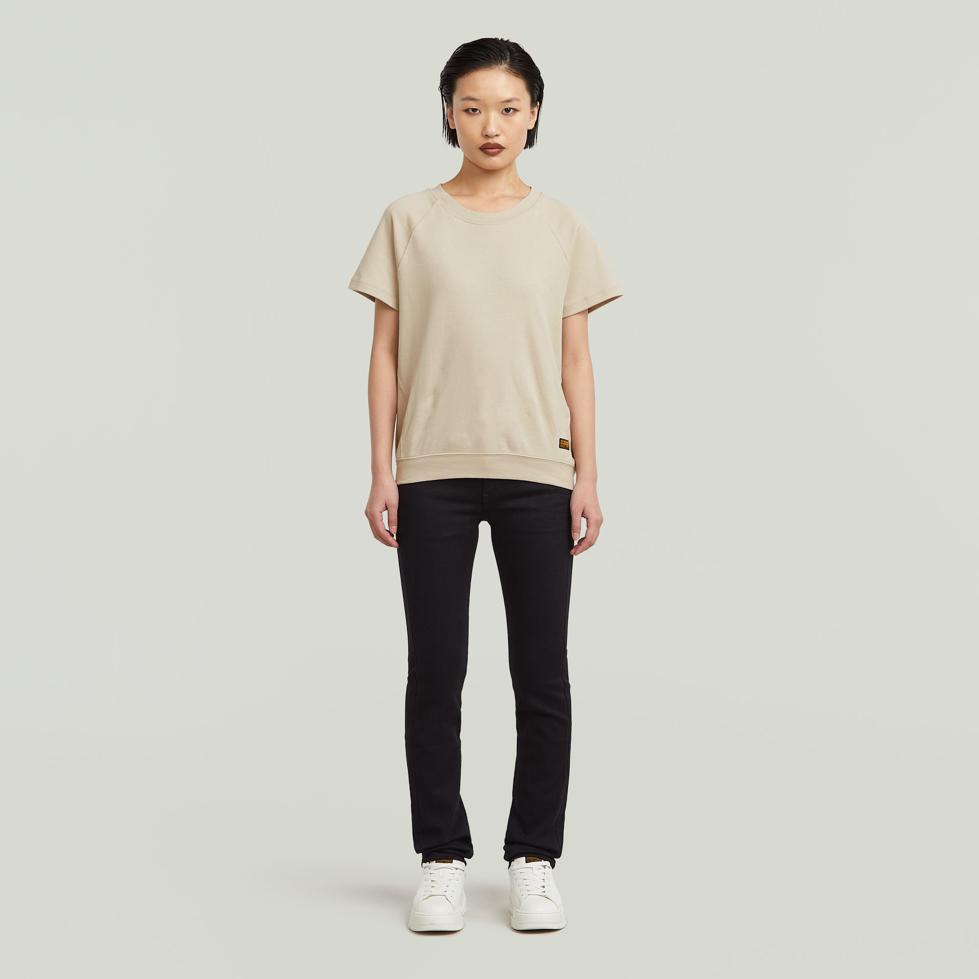 Thumbnail - Midge Straight Jeans - Schwarz - Damen
