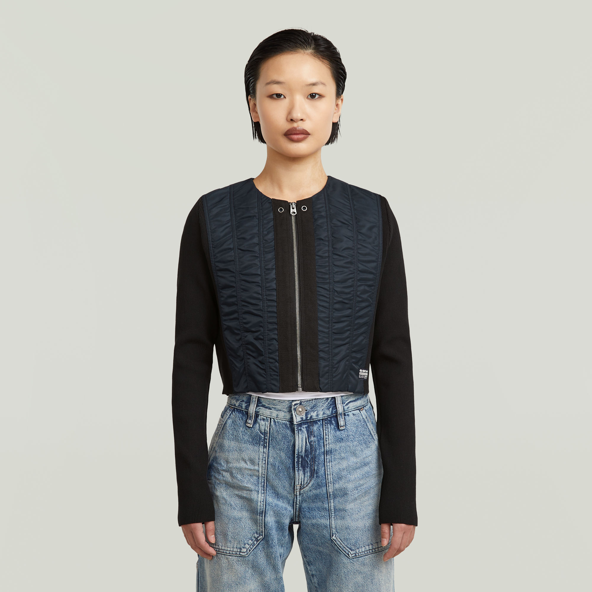MA-1 Overshirt - Dunkelblau - Damen