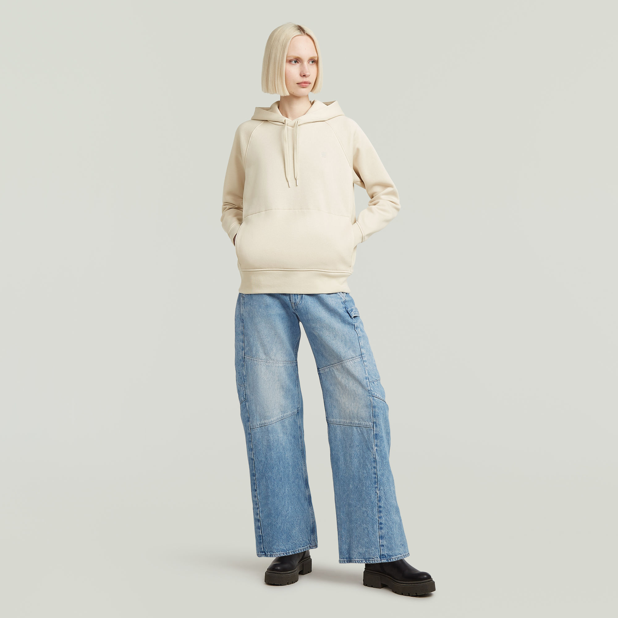 G-Star RAW Premium Core 2.0 Hoodie Wit Dames