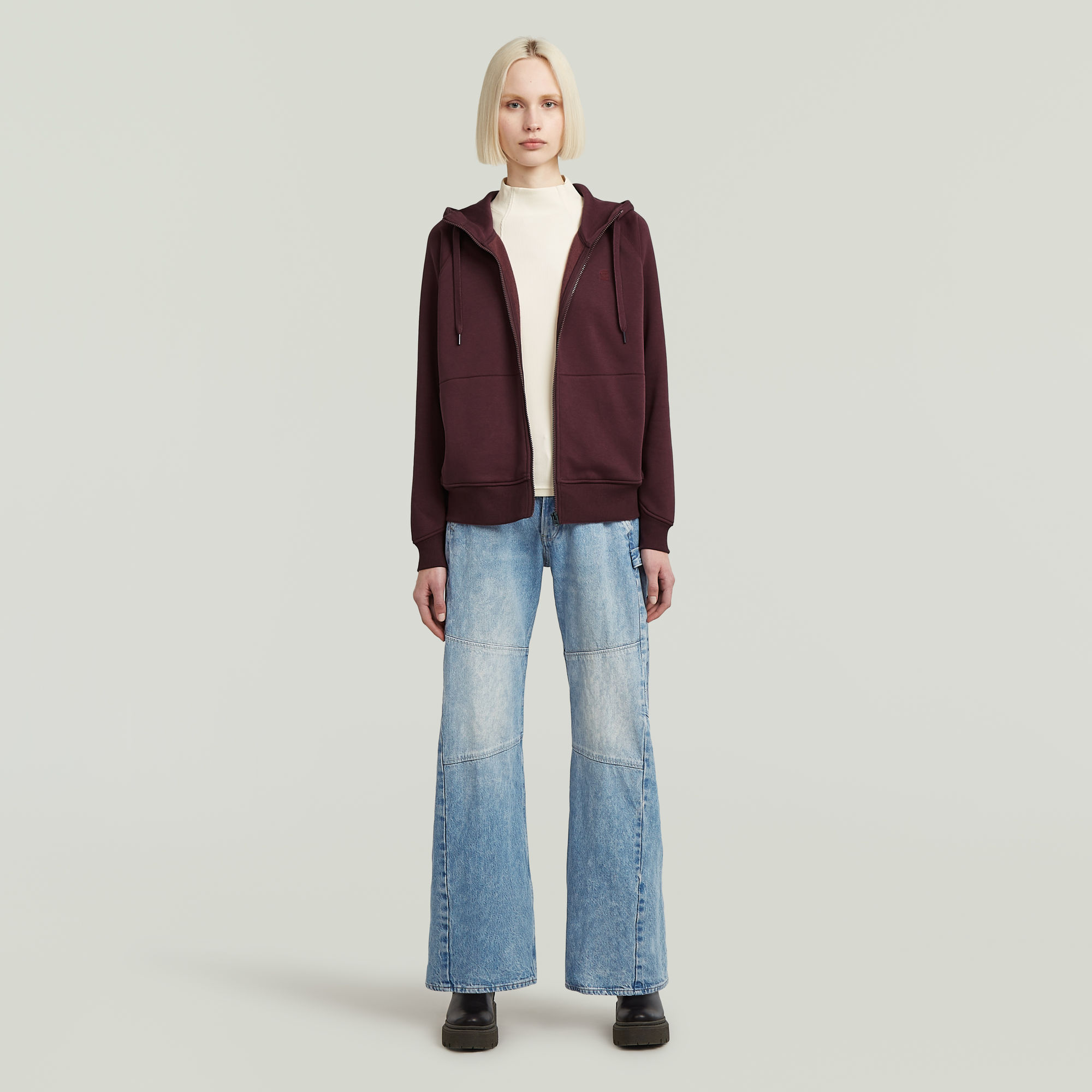 Thumbnail - Premium Core 2.1 HDD Zip Thru Sweater - Rot - Damen