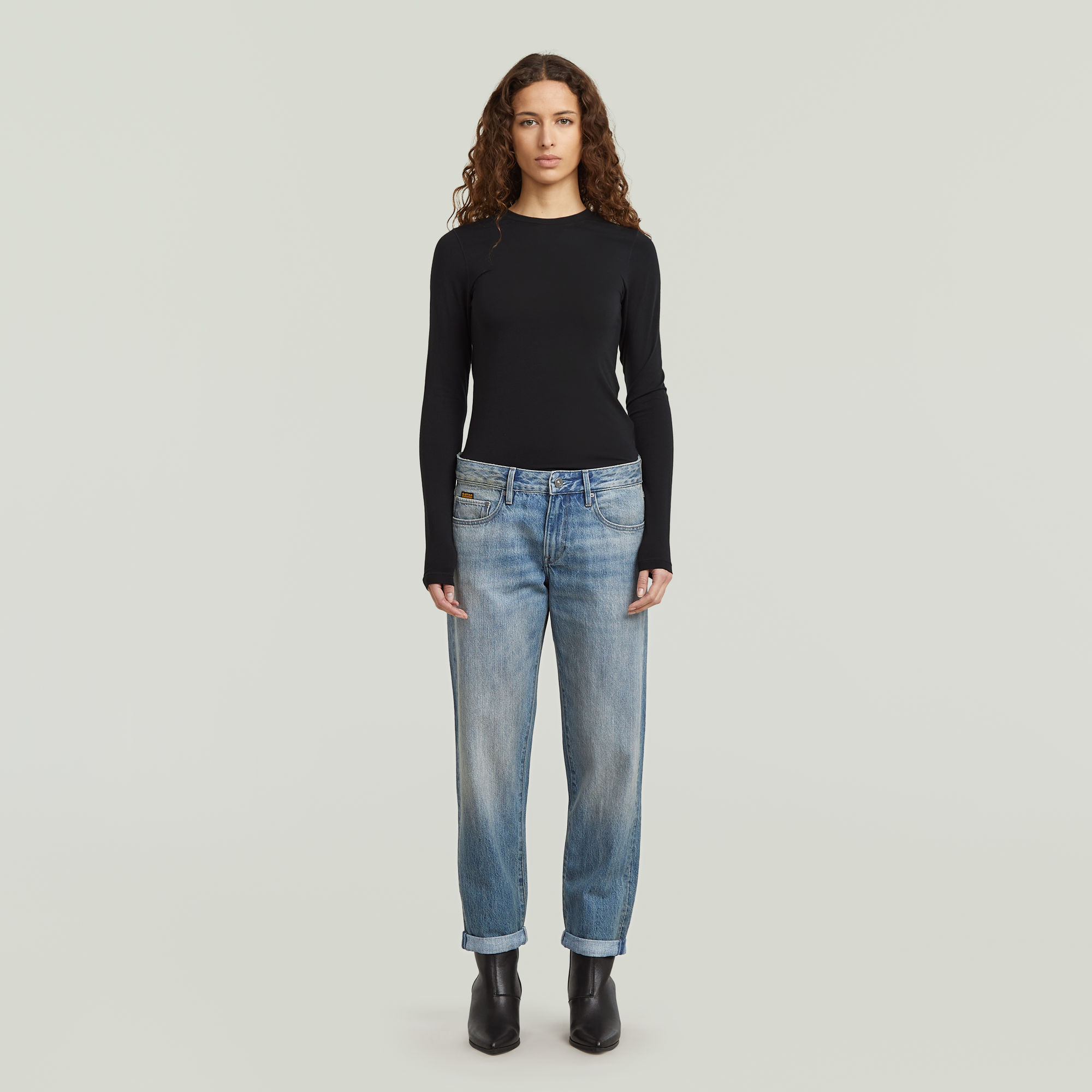 Thumbnail - Kate Boyfriend Jeans - Hellblau - Damen