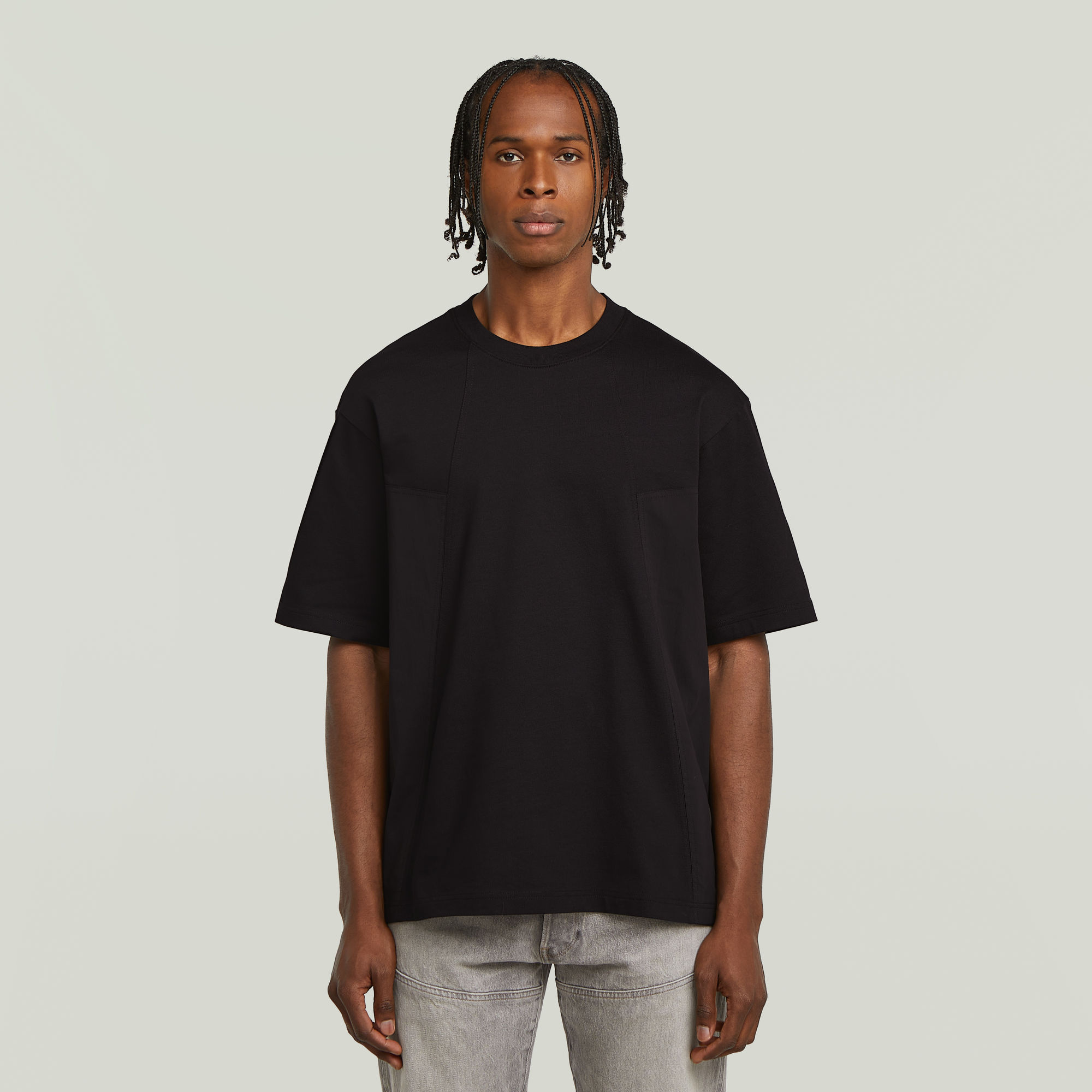 

A-Line Boxy T-Shirt - Black - Men