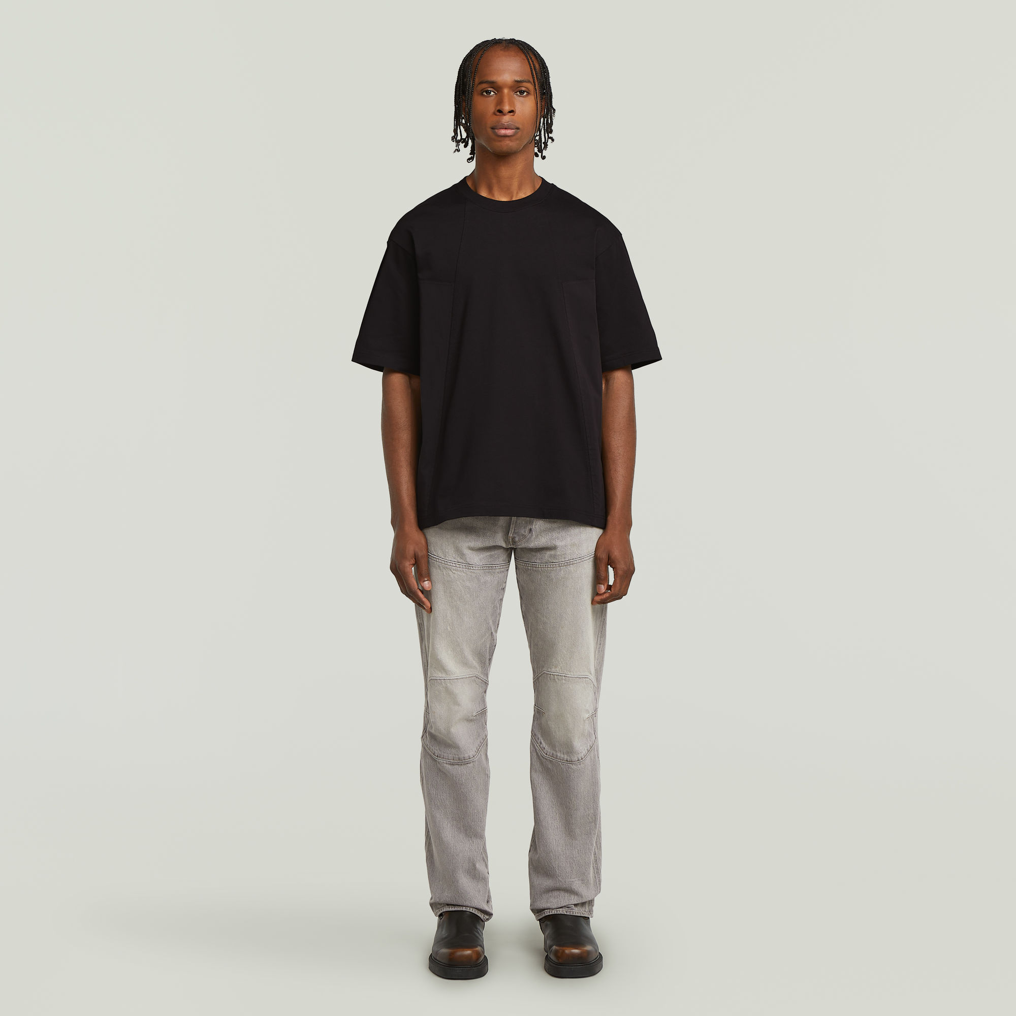 G-Star RAW A-Line Boxy T-shirt Zwart Heren