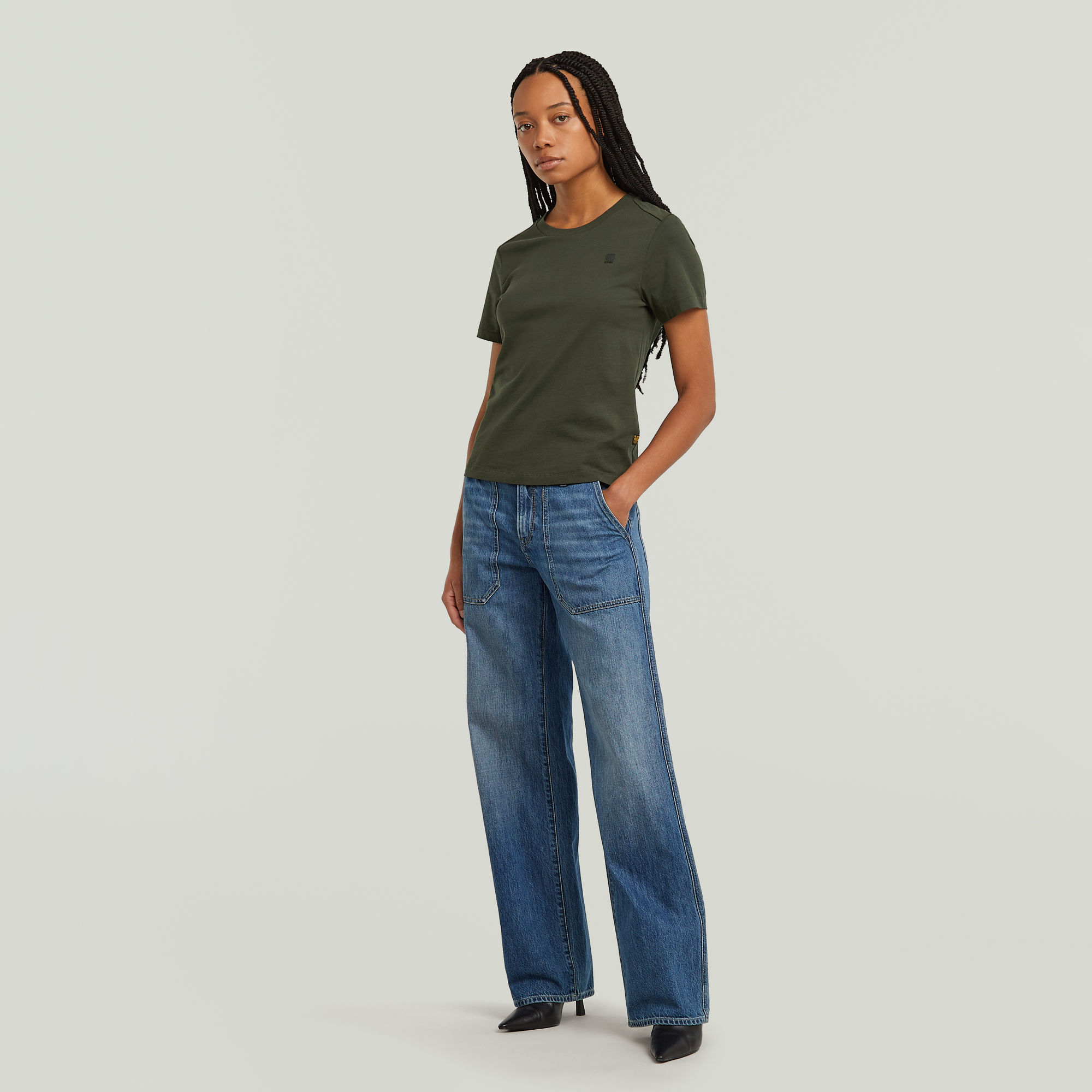 G-Star RAW Nifous Top Grijs Dames