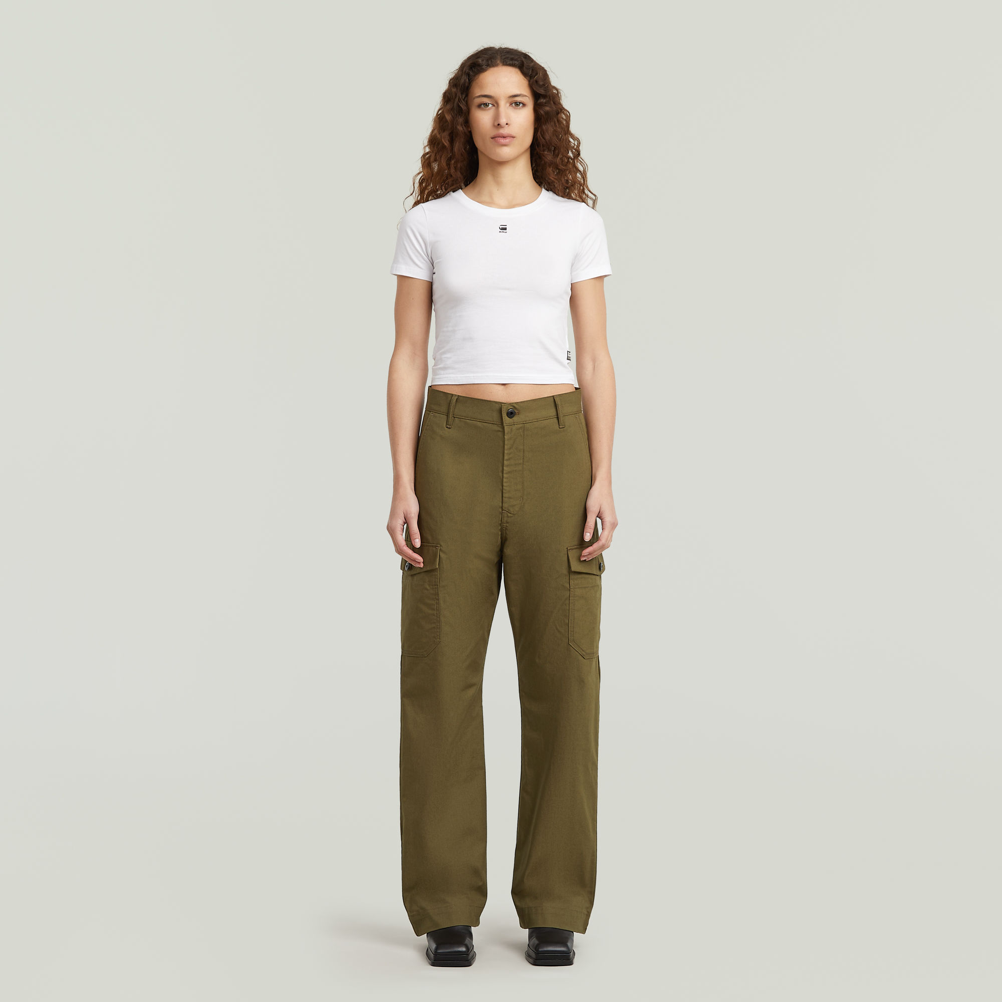 G-Star RAW Regular Cargobroek Groen Dames
