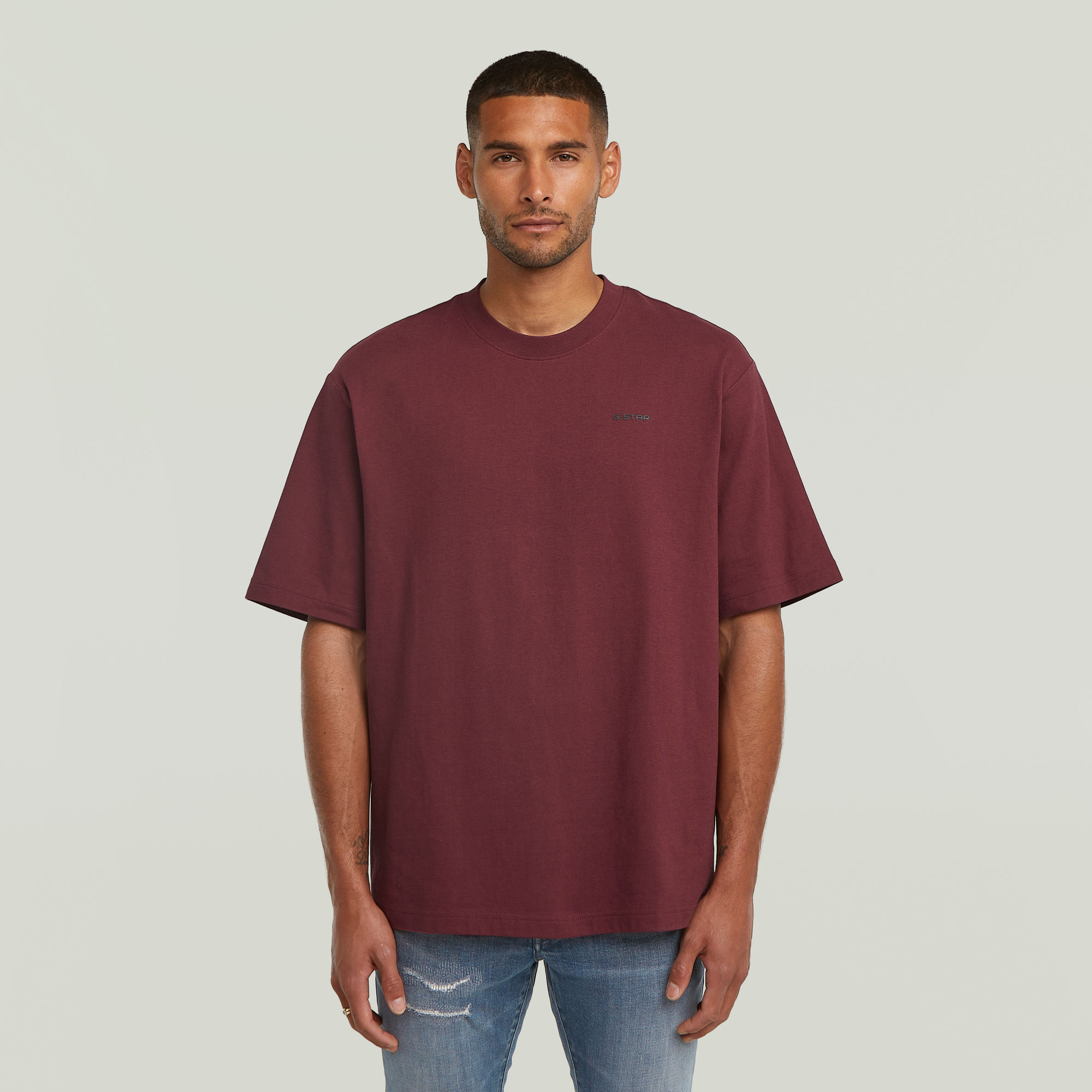 

Boxy Base T-Shirt - Red - Men