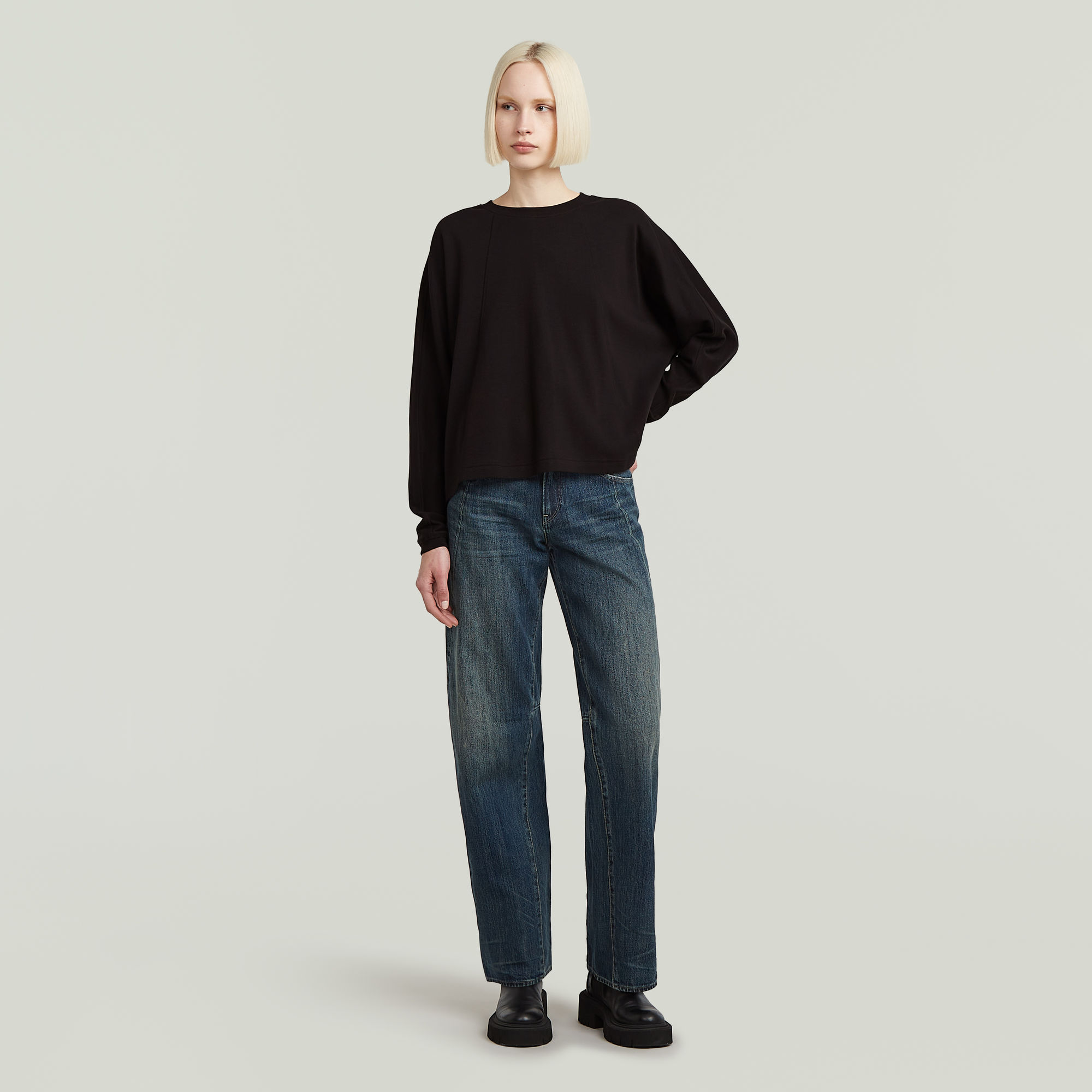 G-Star RAW A Line Oversized T-shirt Zwart Dames