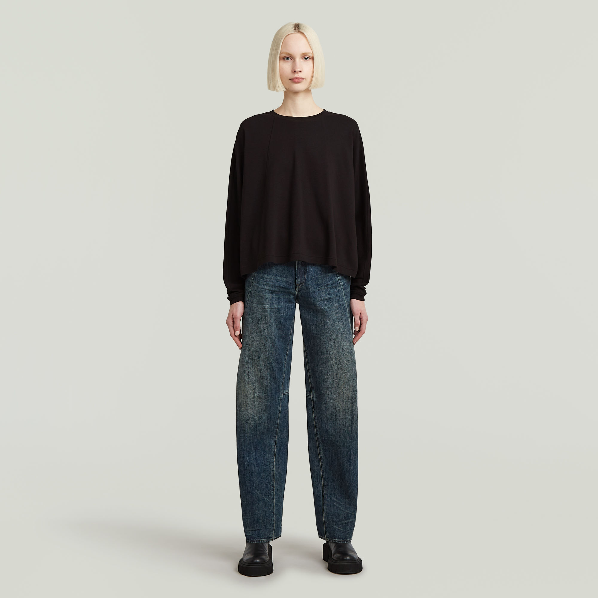G-Star RAW A Line Oversized T-shirt Zwart Dames