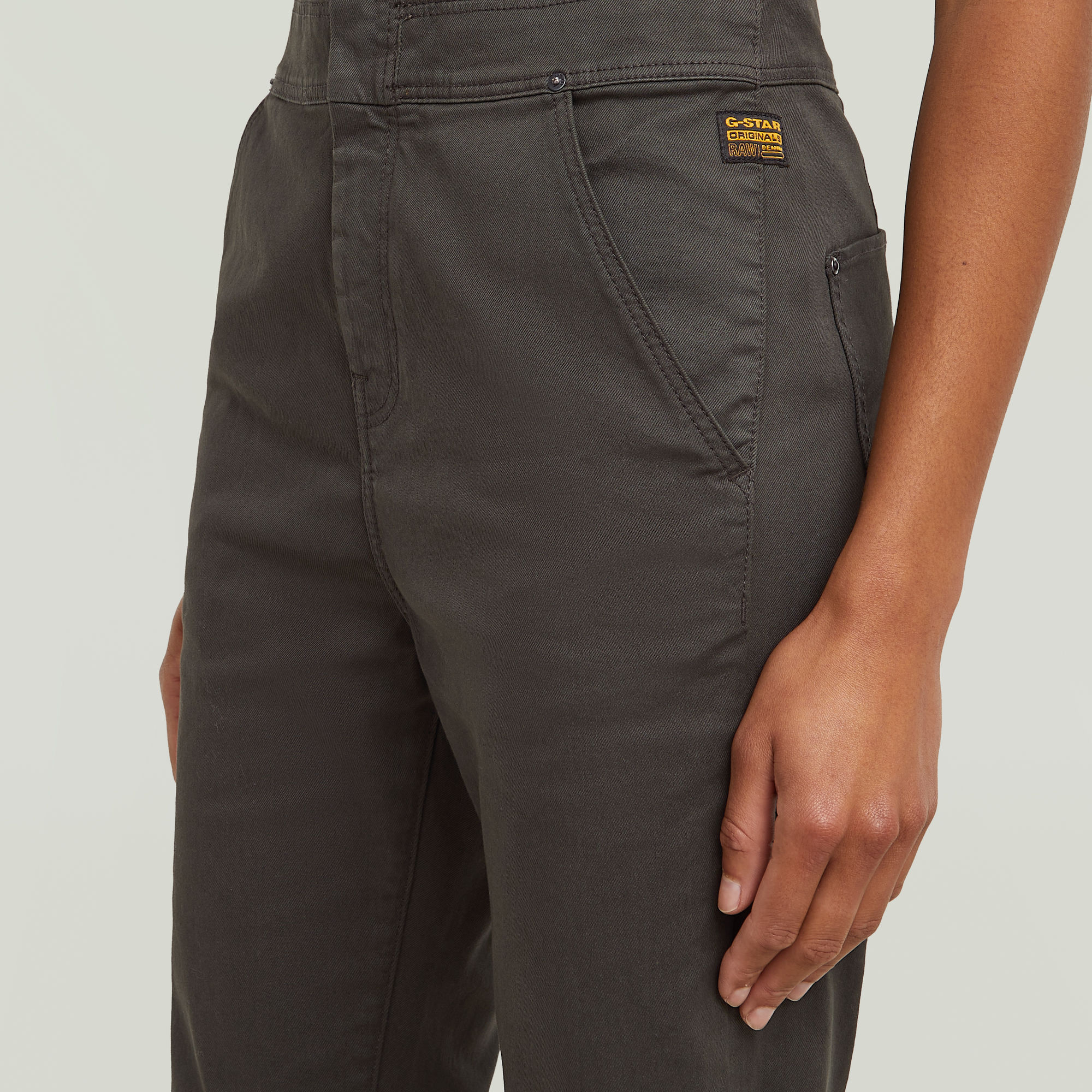 G-Star RAW Slim Tuinbroek Grijs Dames