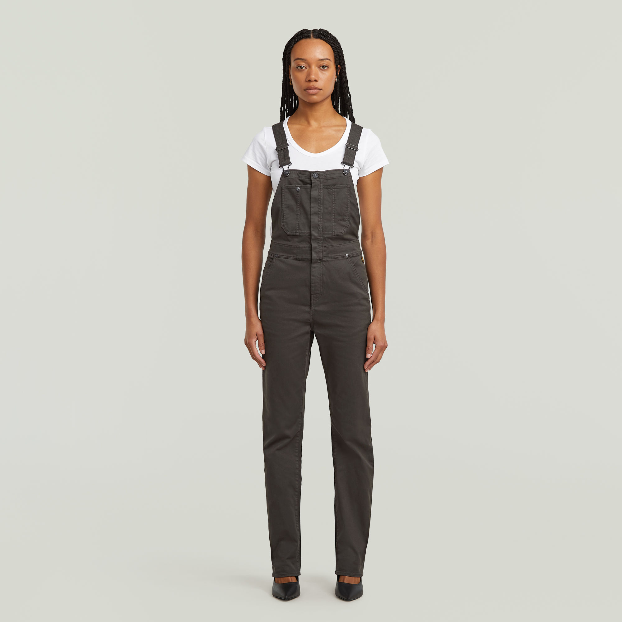 G-Star RAW Slim Tuinbroek Grijs Dames