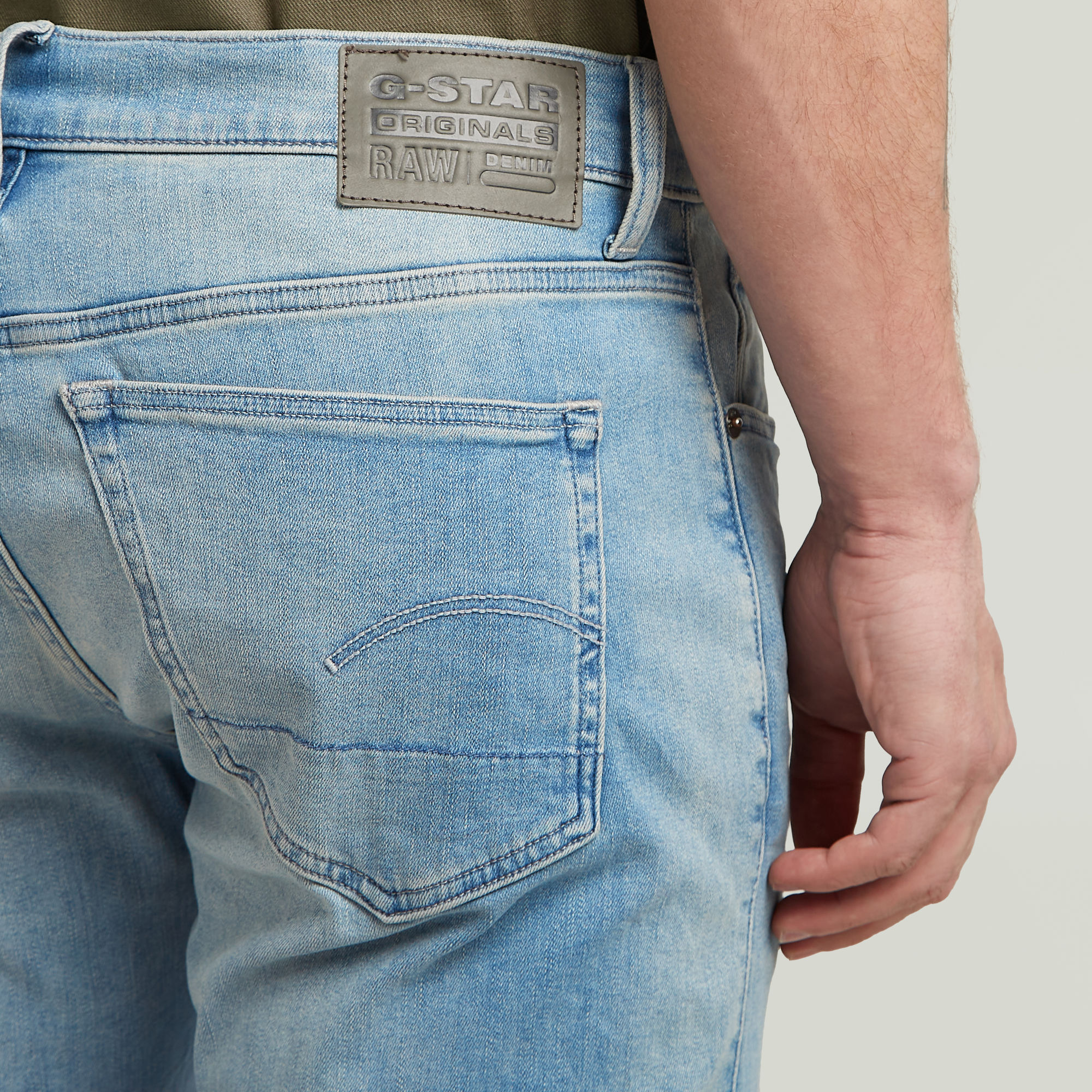 G-Star RAW 3301 Slim Jeans II Midden blauw Heren
