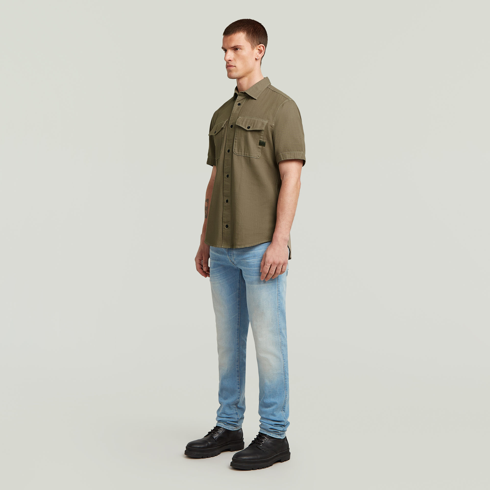 G-Star RAW 3301 Slim Jeans II Midden blauw Heren