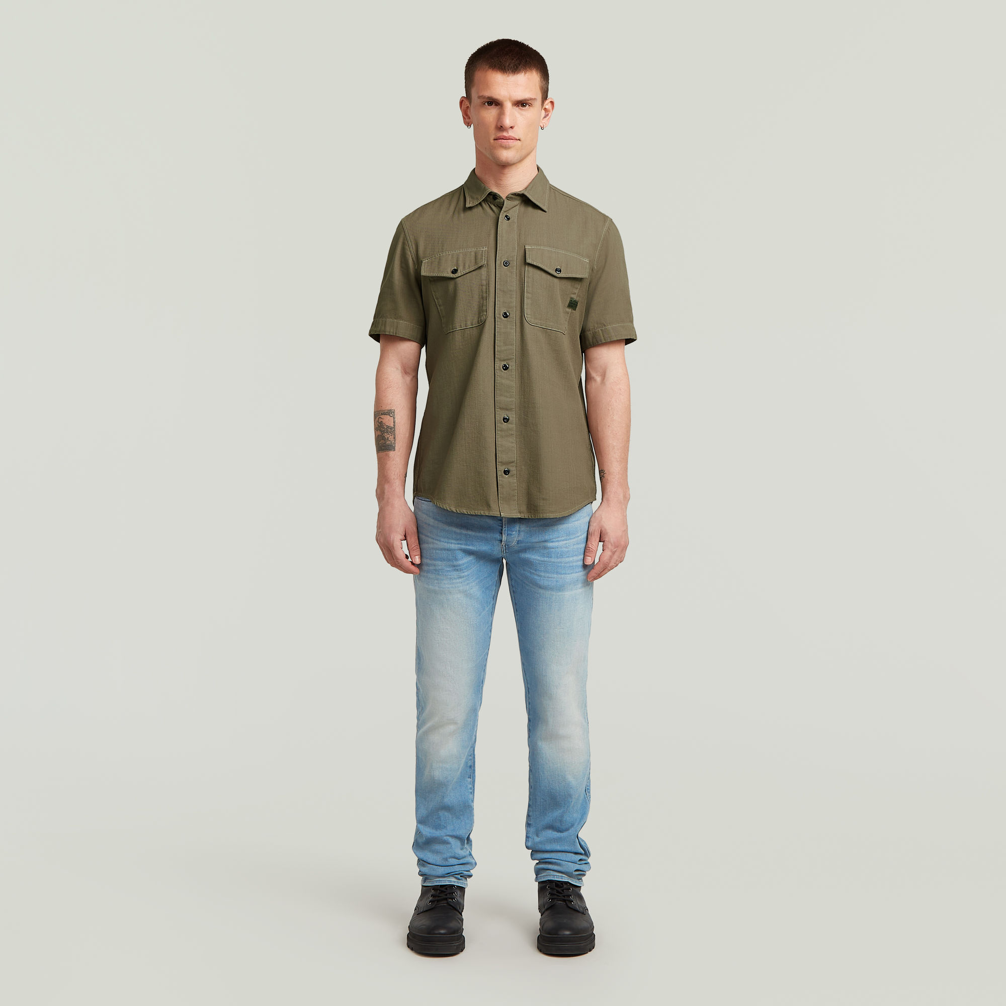 G-Star RAW 3301 Slim Jeans II Midden blauw Heren
