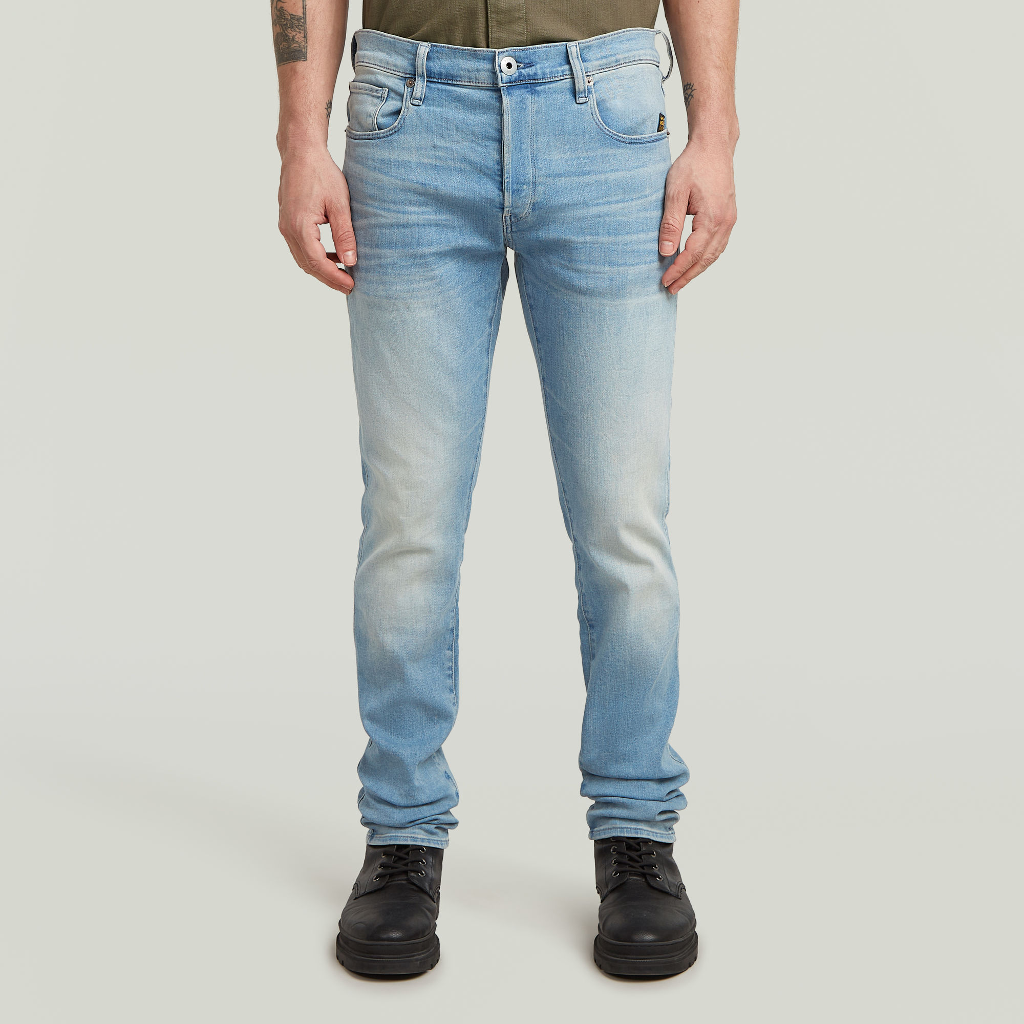 G-Star RAW 3301 Slim Jeans II Midden blauw Heren