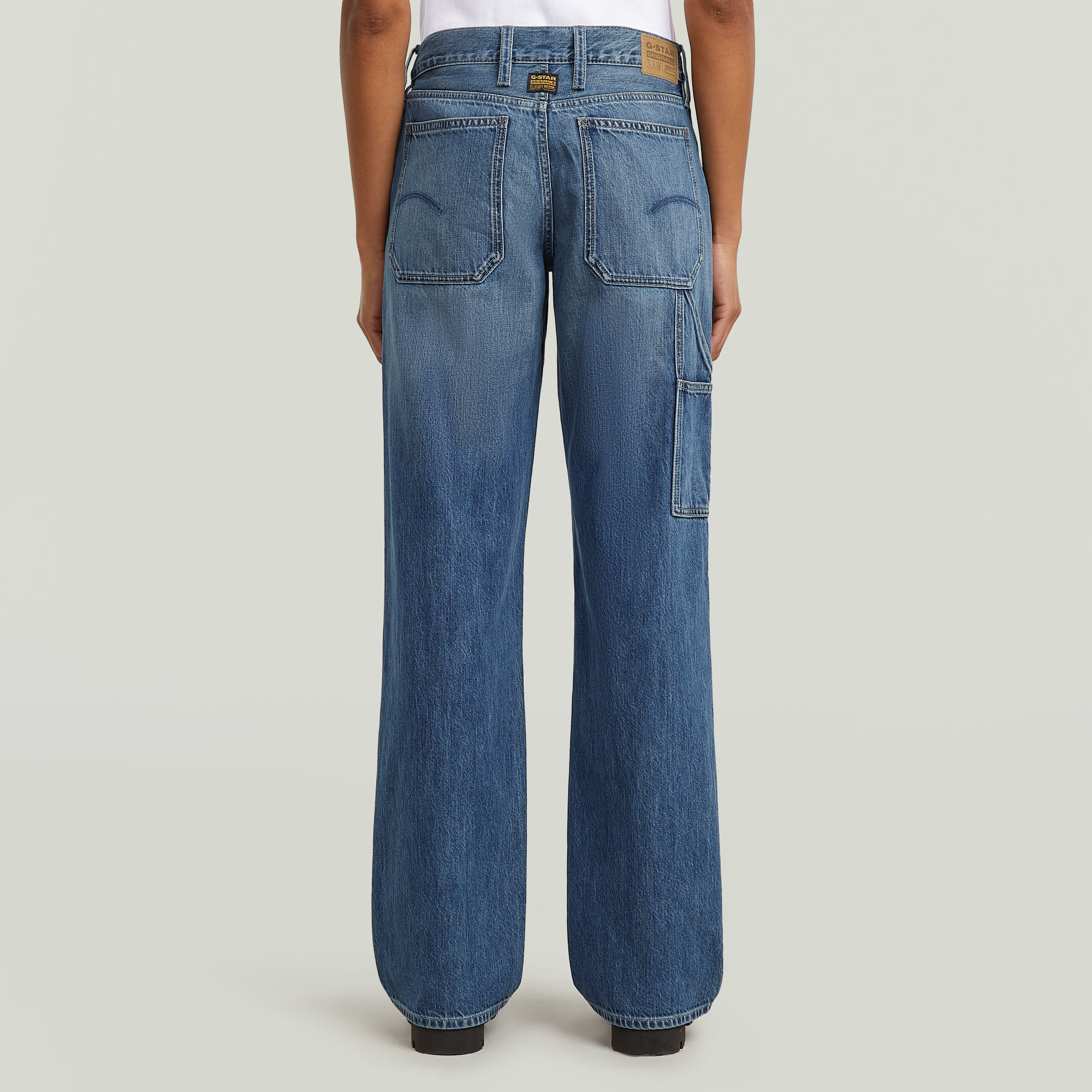 G-Star RAW Judee Carpenter Loose Jeans Midden blauw Dames