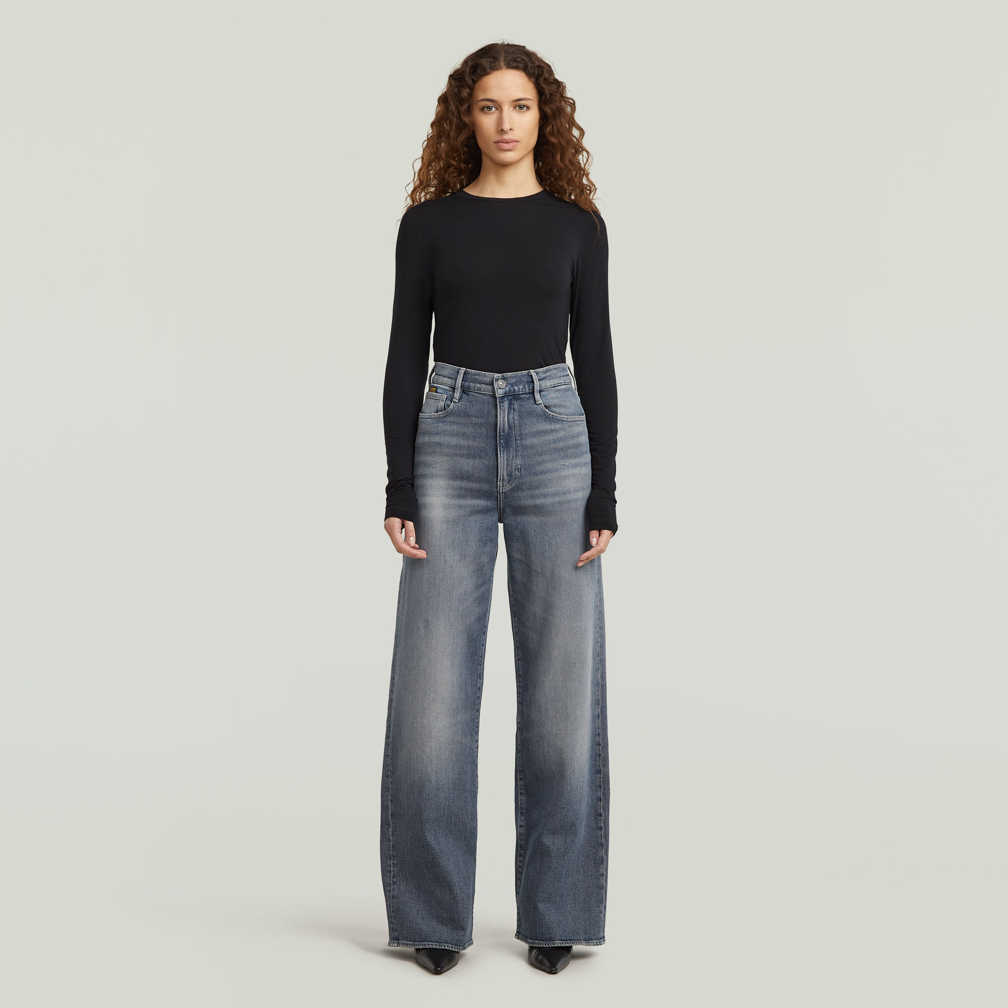 Thumbnail - Deck 2.0 High Loose Jeans - Dunkelblau - Damen