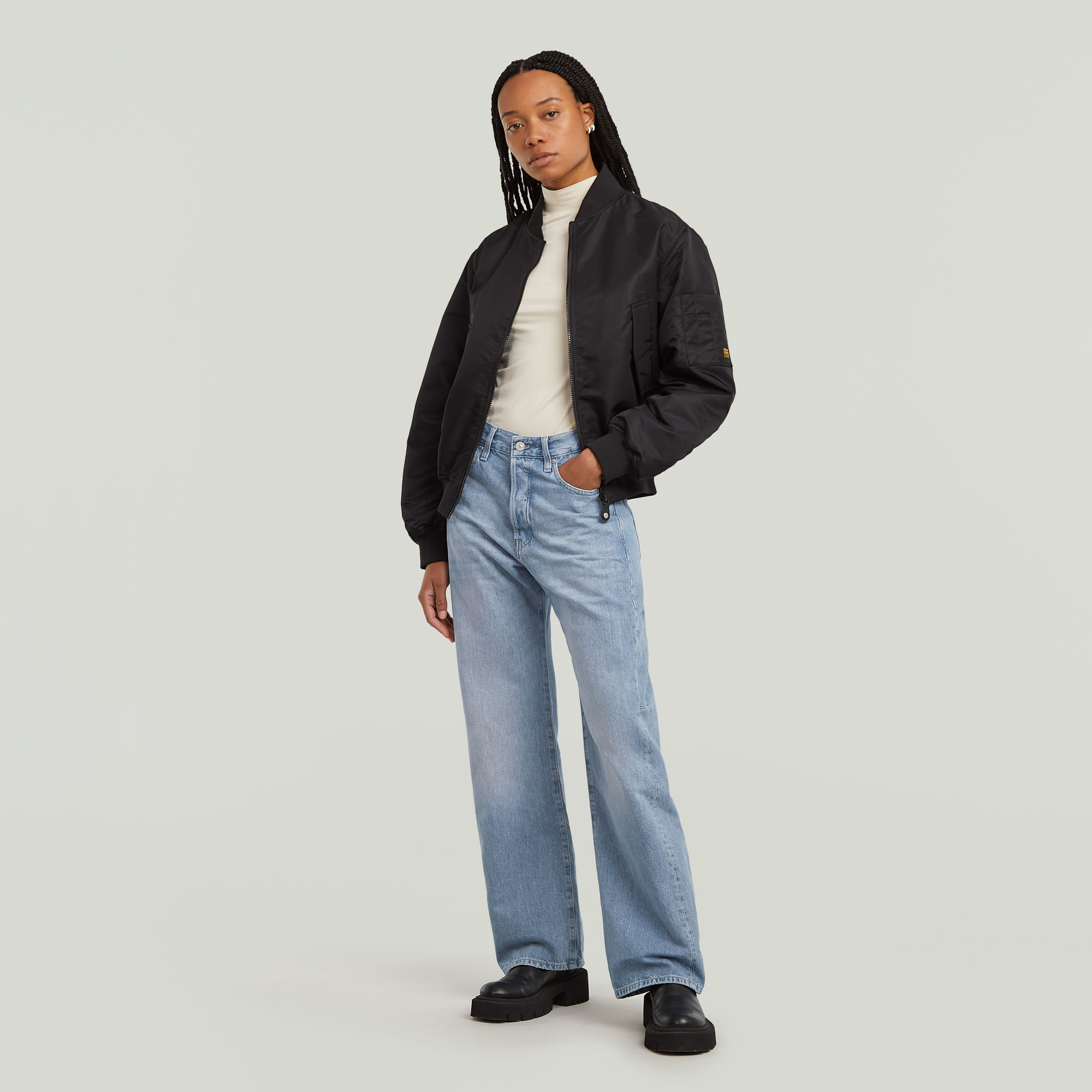G-Star RAW Bowey 3D Boyfriend Jeans Lichtblauw Dames