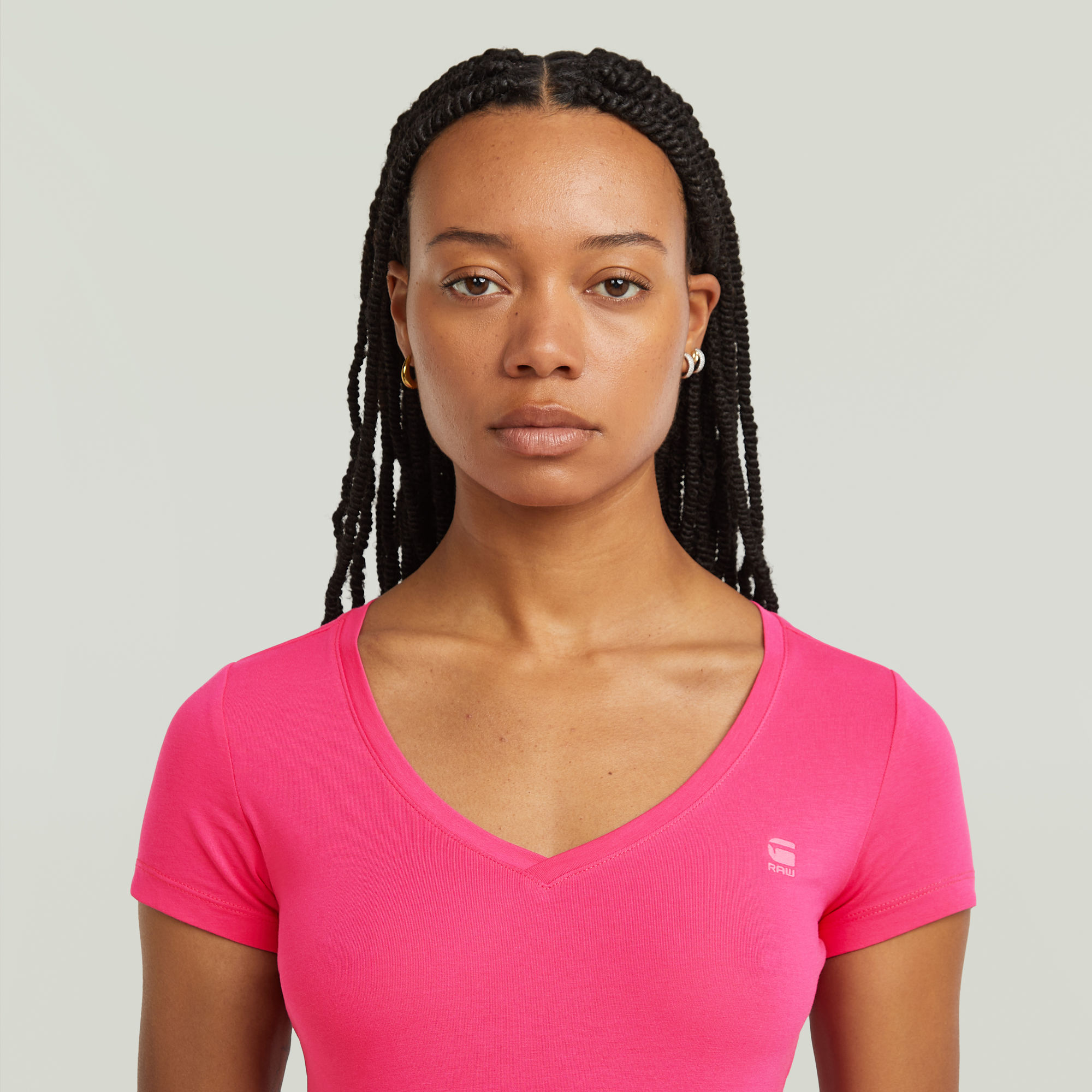 G-Star RAW Base V T-shirt Roze Dames