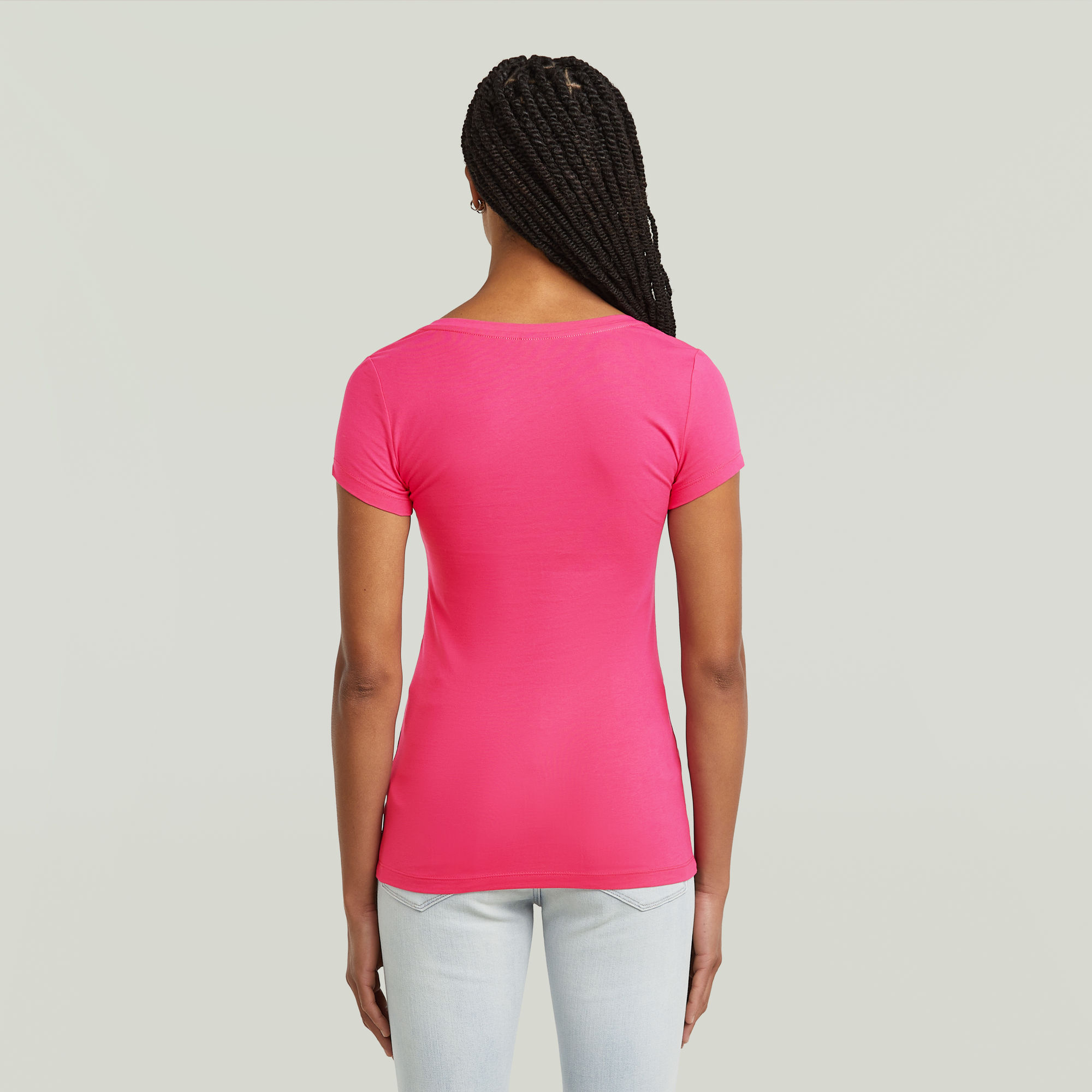 G-Star RAW Base V T-shirt Roze Dames