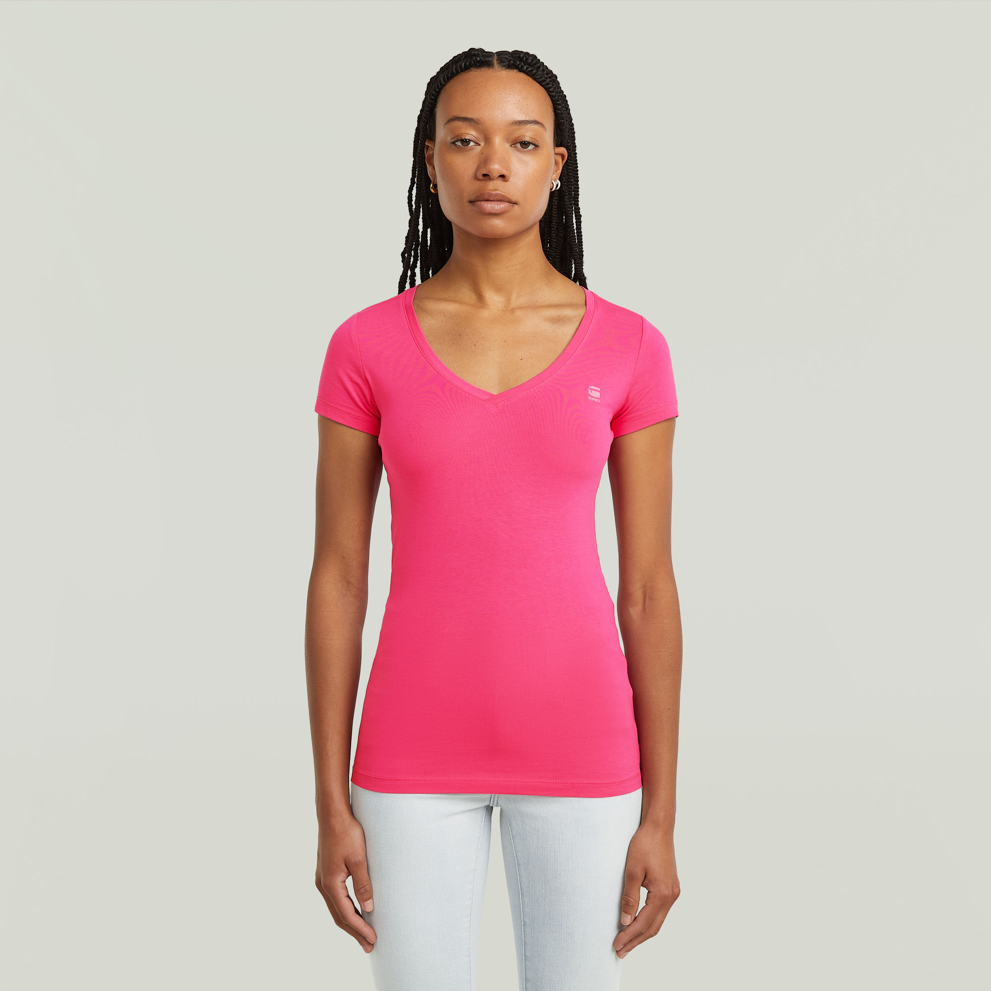 

Base V T-Shirt - Pink - Women