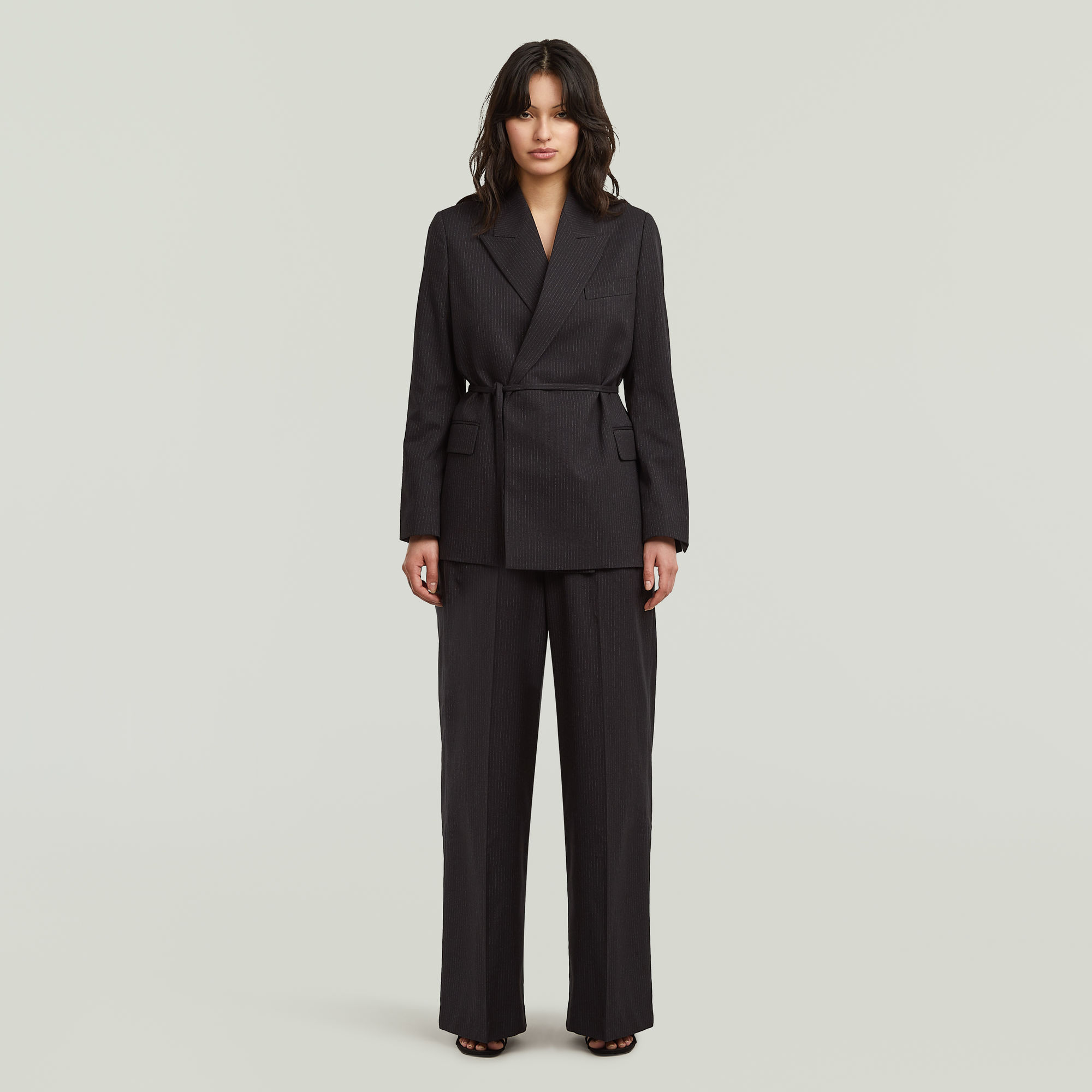 Thumbnail - Paperbag-Hose - Mehrfarbig - Damen