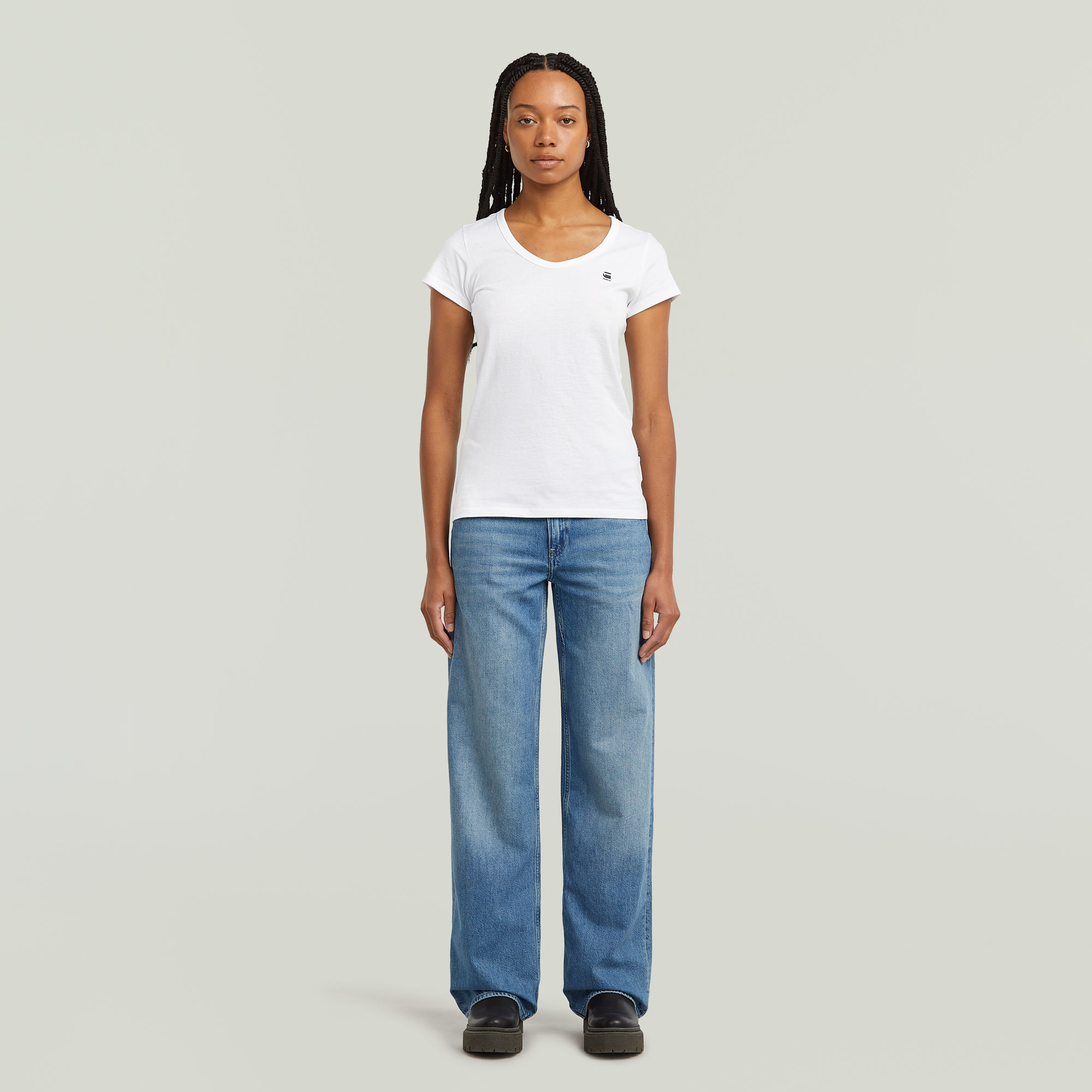 G-Star RAW Judee Loose Low Waist Jeans Midden blauw Dames