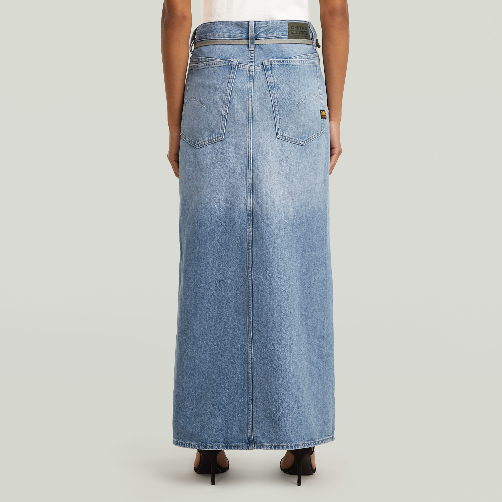 G-Star RAW Baggy Maxirok Lichtblauw Dames