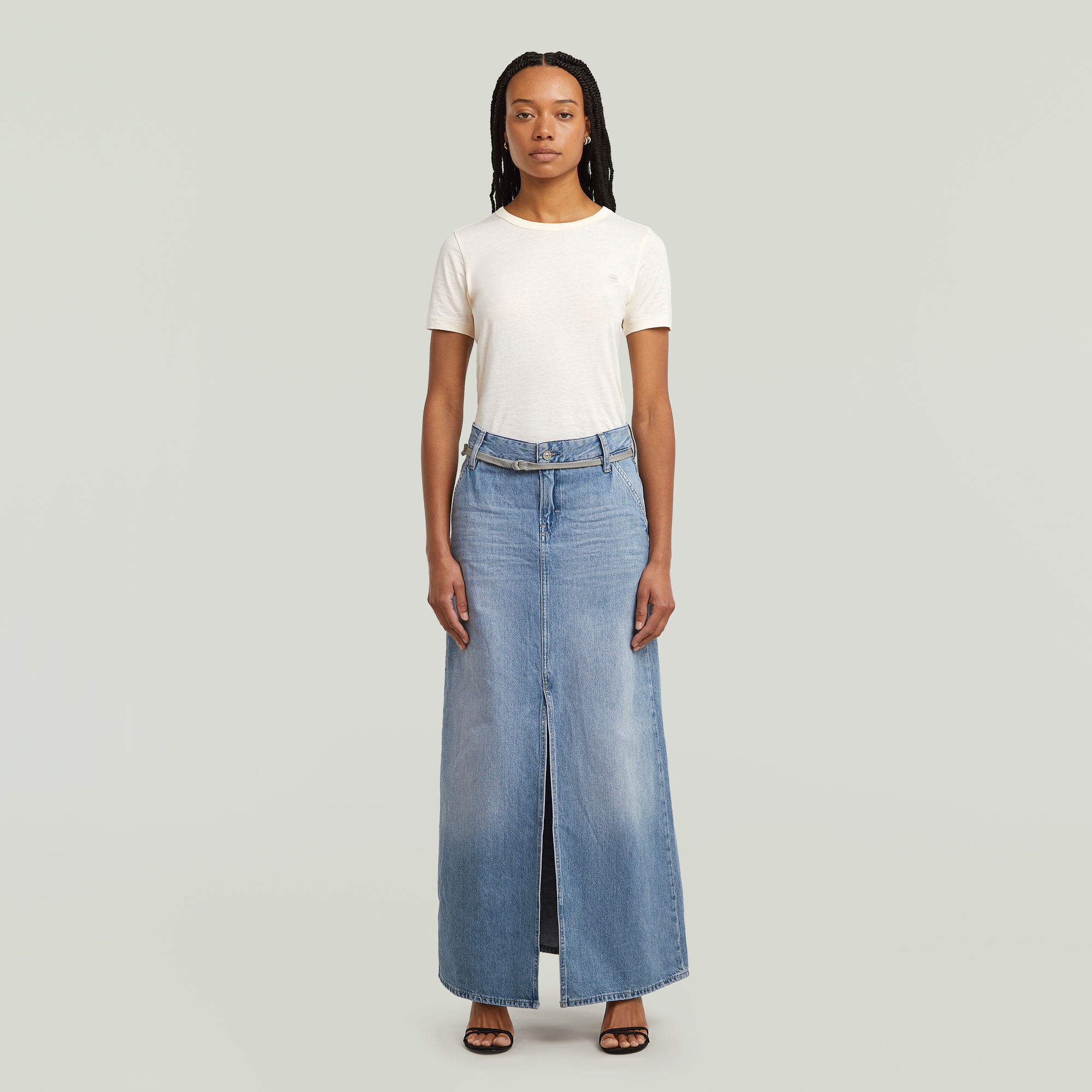 G-Star RAW Baggy Maxirok Lichtblauw Dames