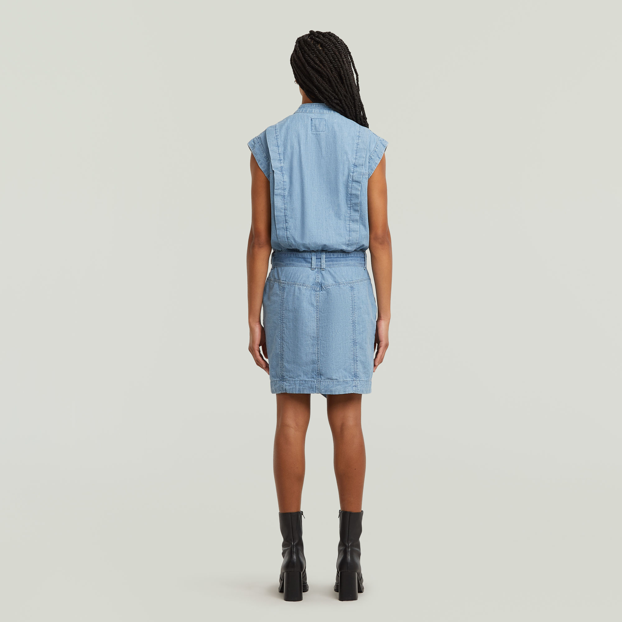 G-Star RAW Pocket Jurk Lichtblauw Dames