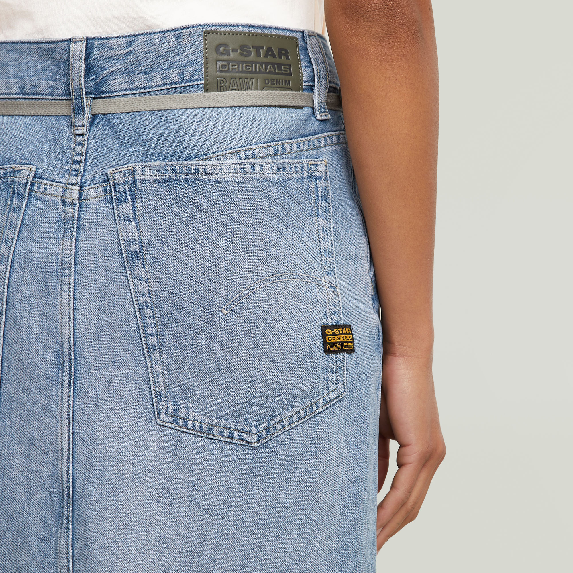 G-Star RAW Baggy Maxirok Lichtblauw Dames