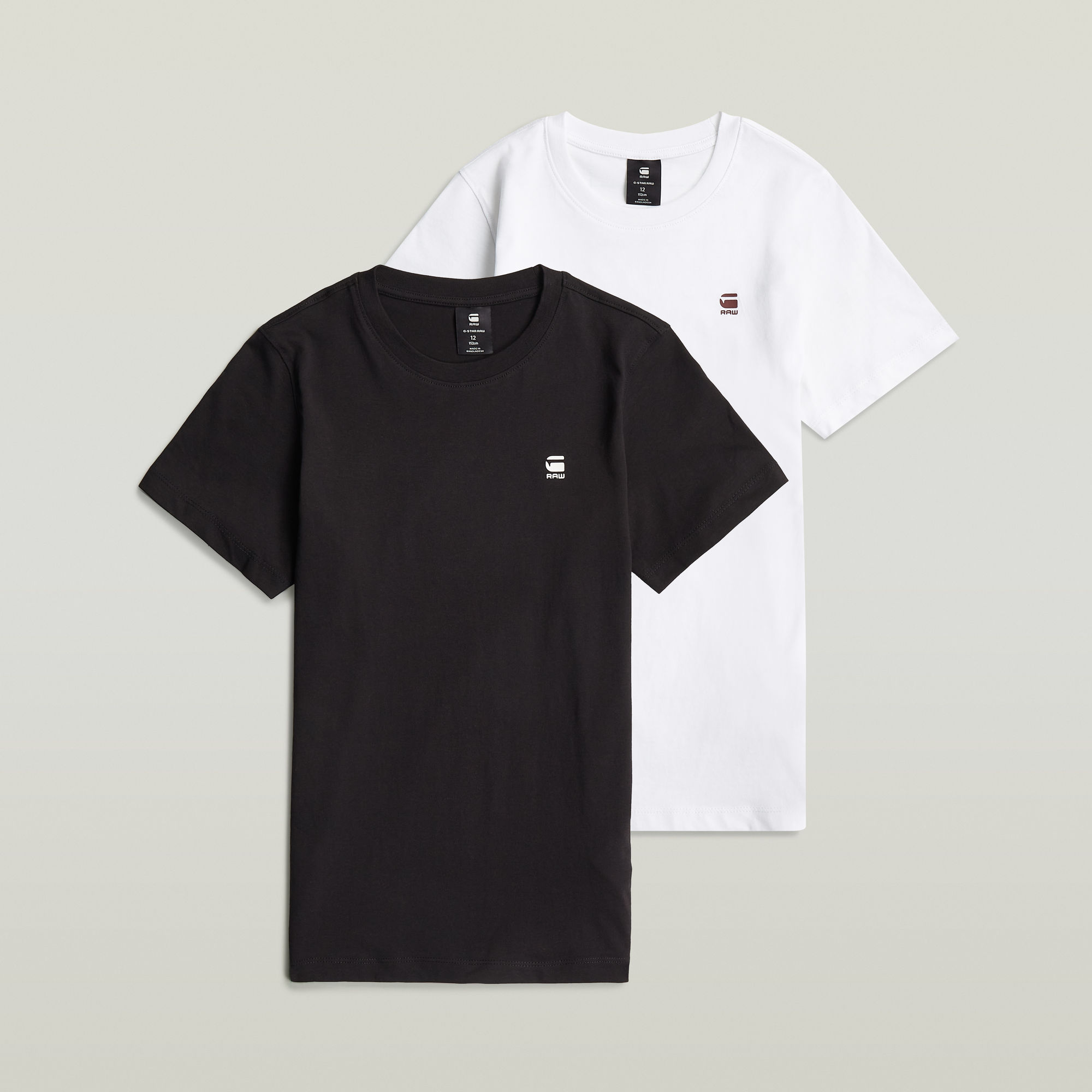 Thumbnail - Boys T-Shirt Regular 2-Pack - Schwarz - jungen