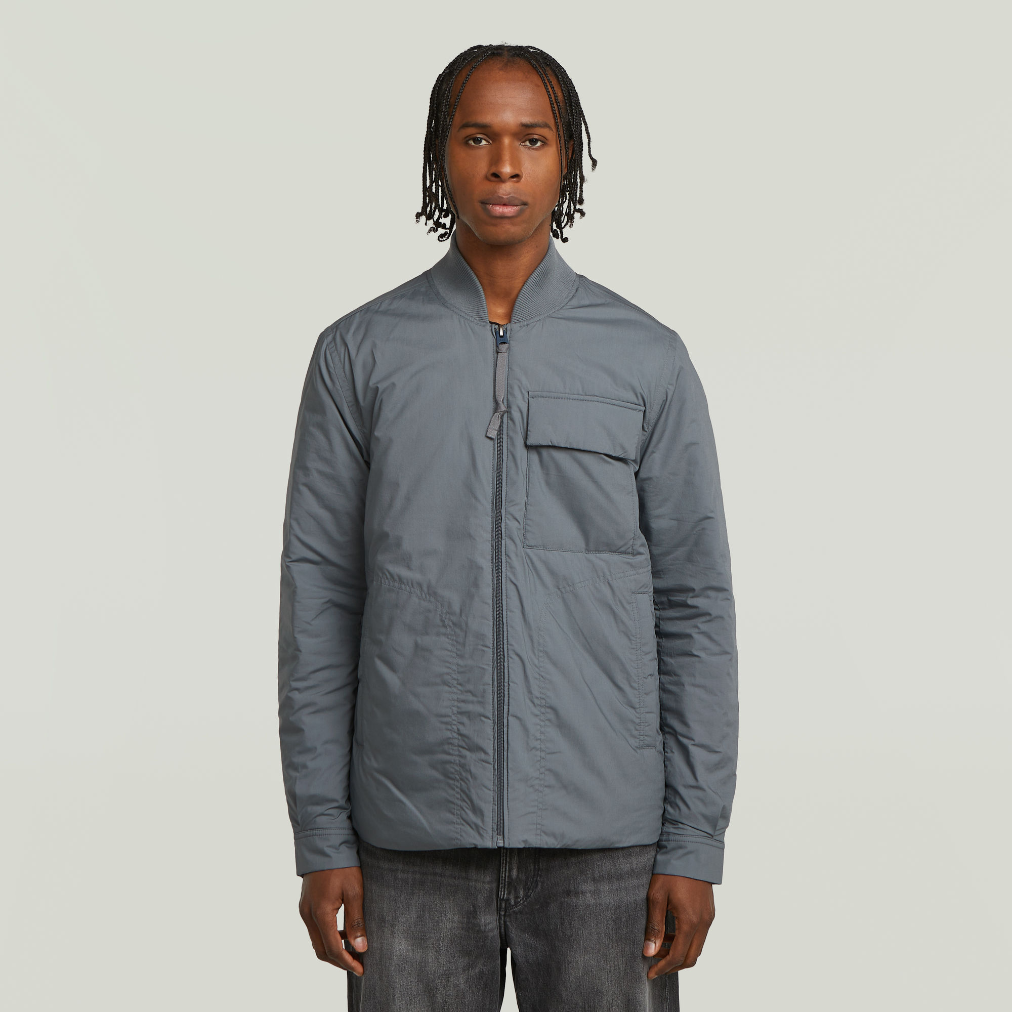 

Lofty Padded Overshirt - Grey - Men