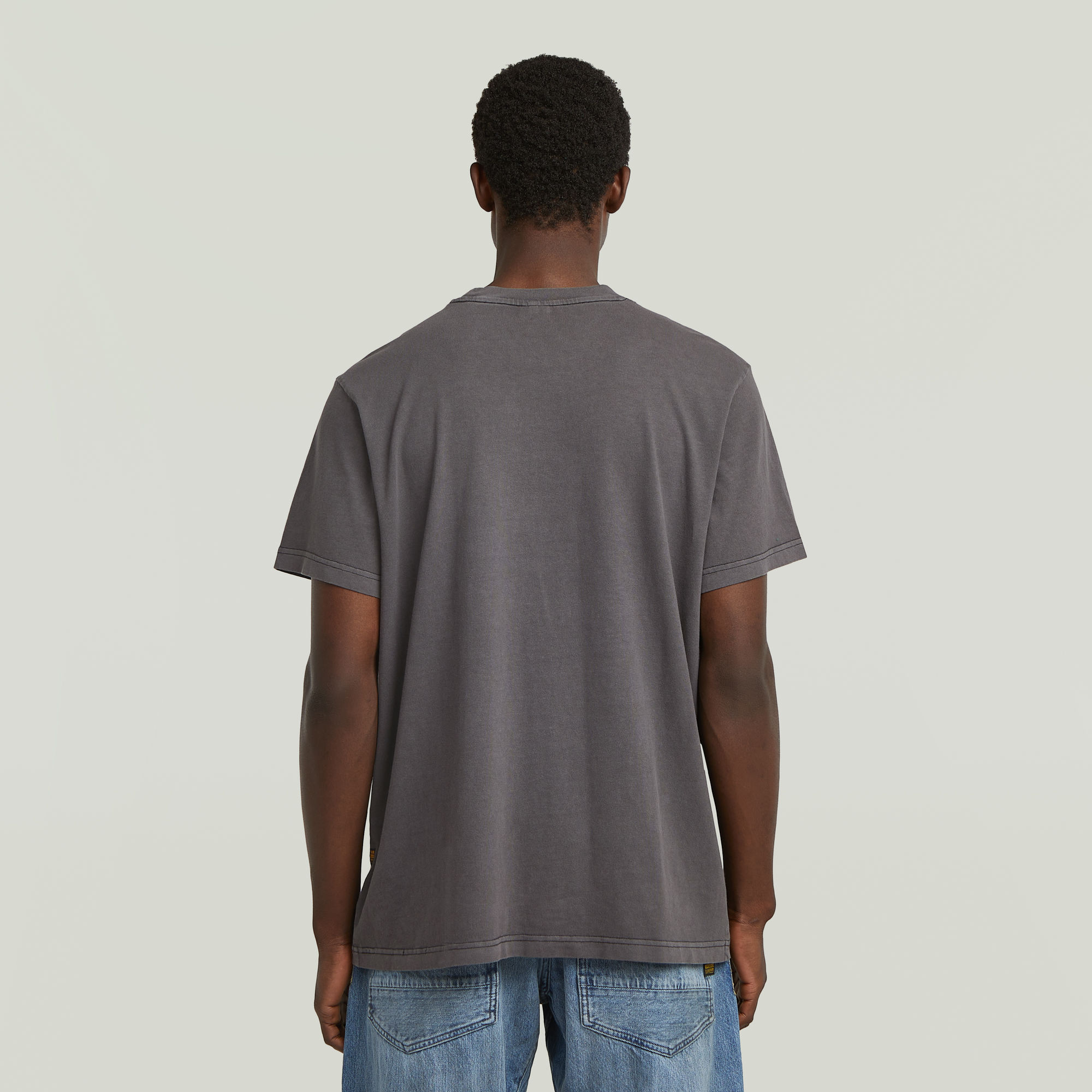 G-Star RAW Overdyed Center Chest Loose T-Shirt Zwart Heren