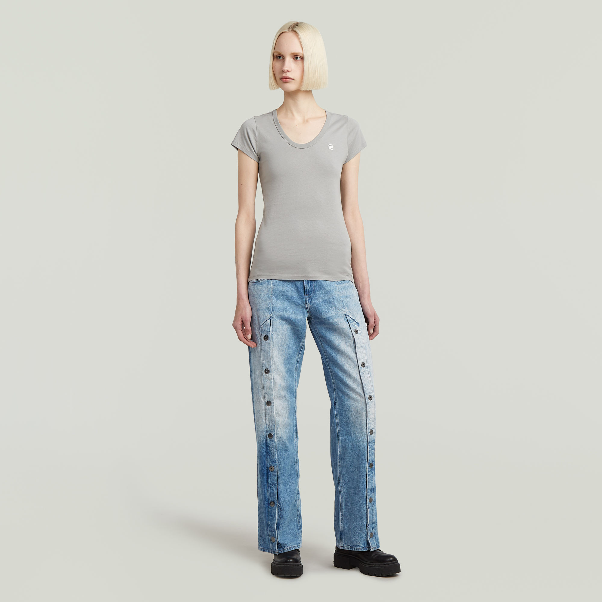 G-Star RAW Slim Top Grijs Dames