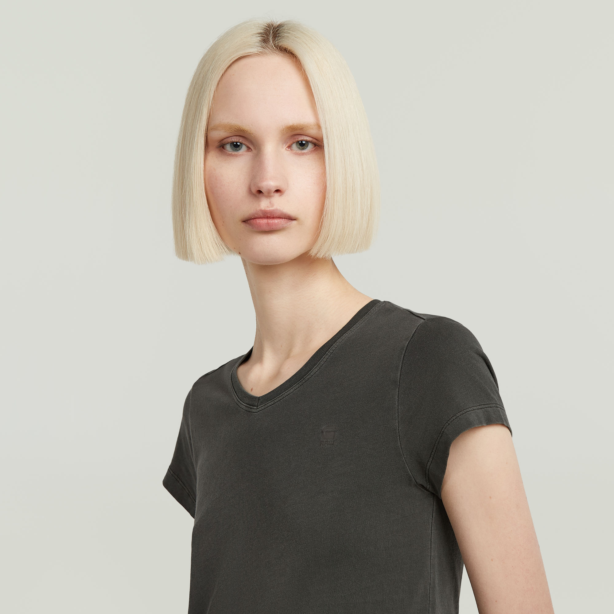 G-Star RAW Eyben Slim V 2.0 T-Shirt Grijs Dames