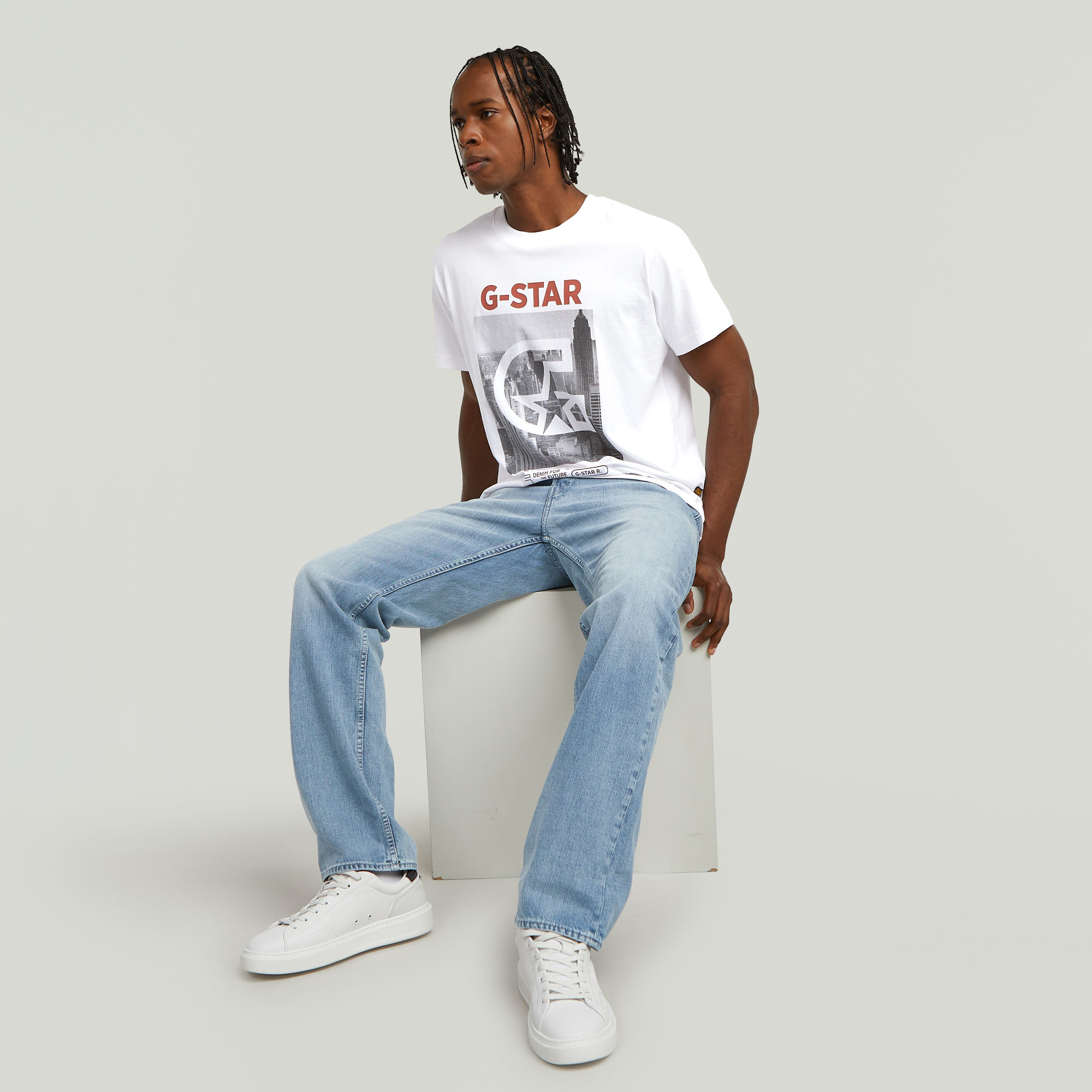 G-Star RAW Dakota Regular Straight Jeans Lichtblauw Heren