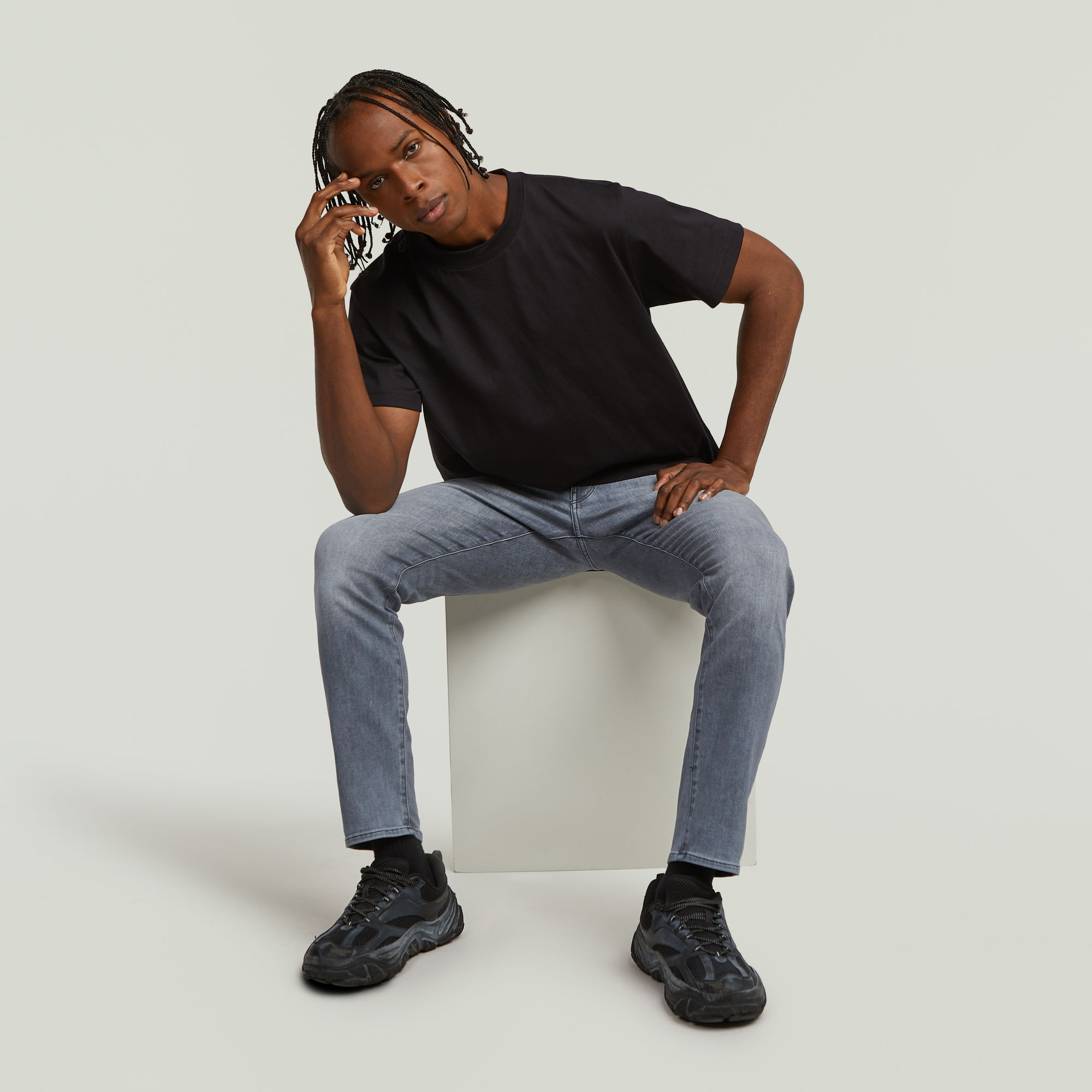 G-Star RAW 3301 Slim Jeans Grijs Heren