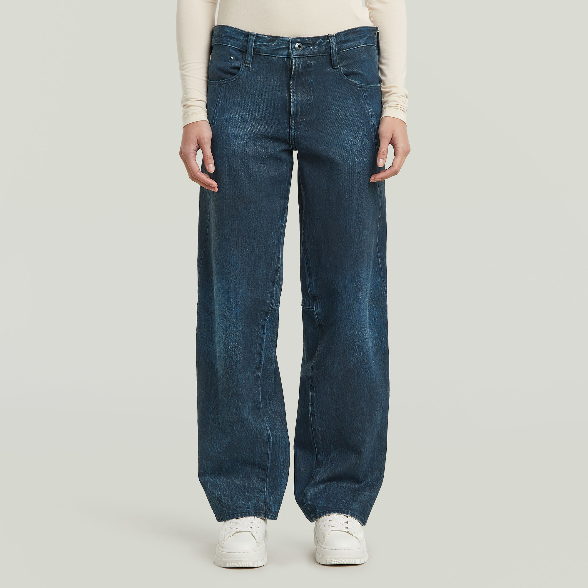 Contor Loose Jeans - Dunkelblau - Damen