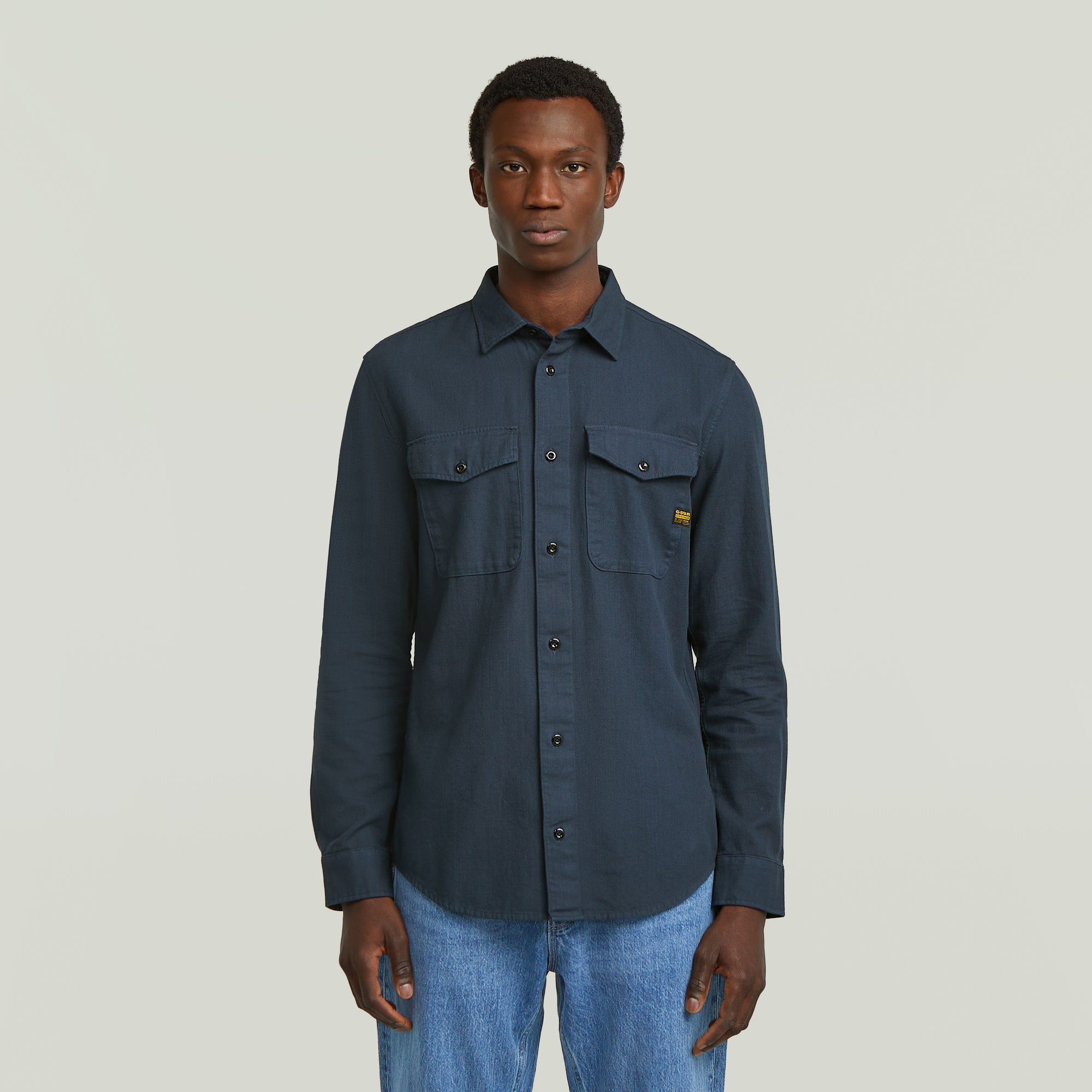 G-Star RAW Marine Slim Overhemd - Donkerblauw - Heren