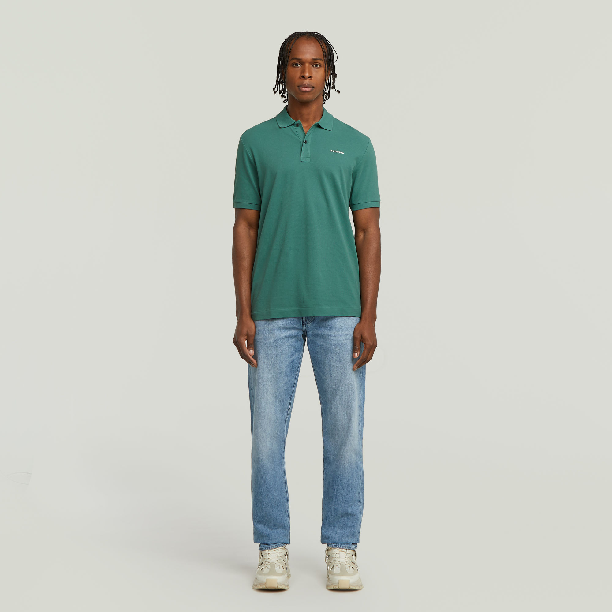 Thumbnail - Oluv Slim Poloshirt - Grün - Herren