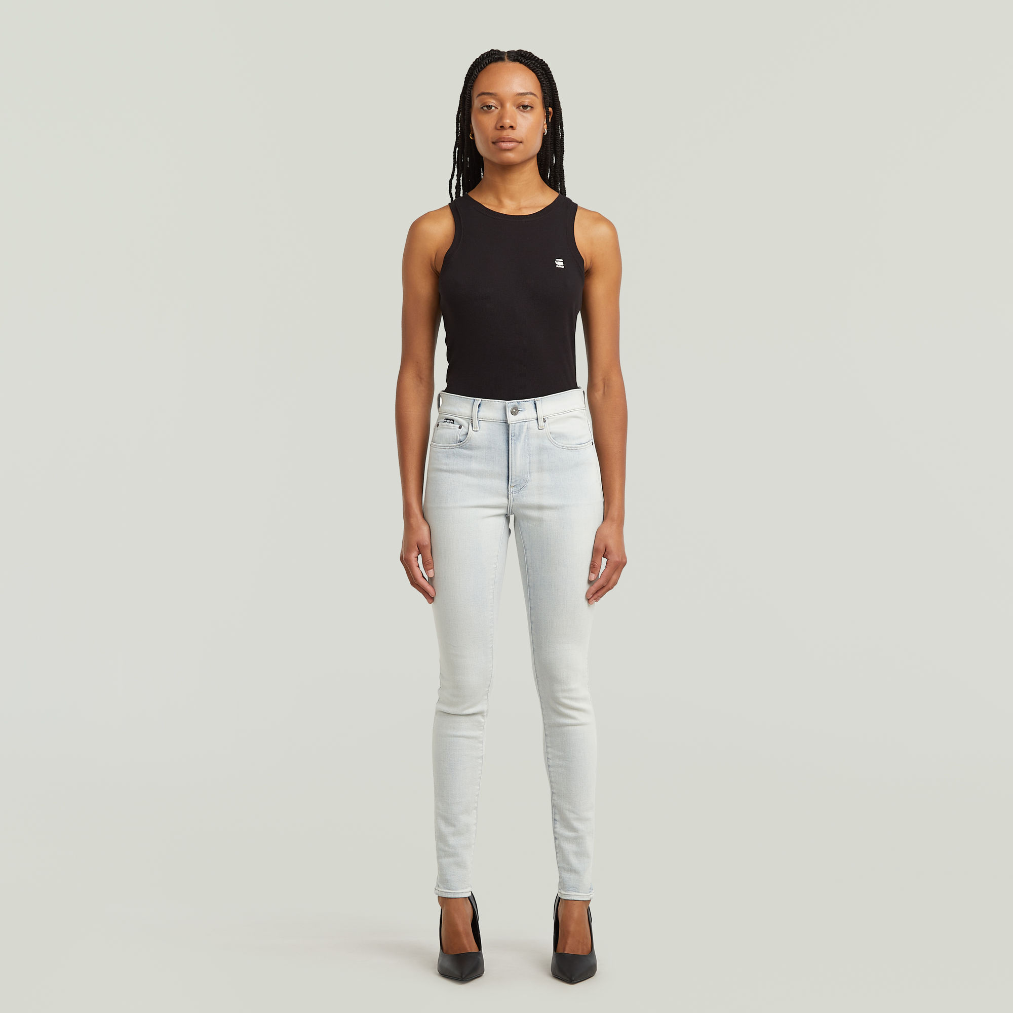 G-Star RAW 3301 Skinny Jeans Lichtblauw Dames