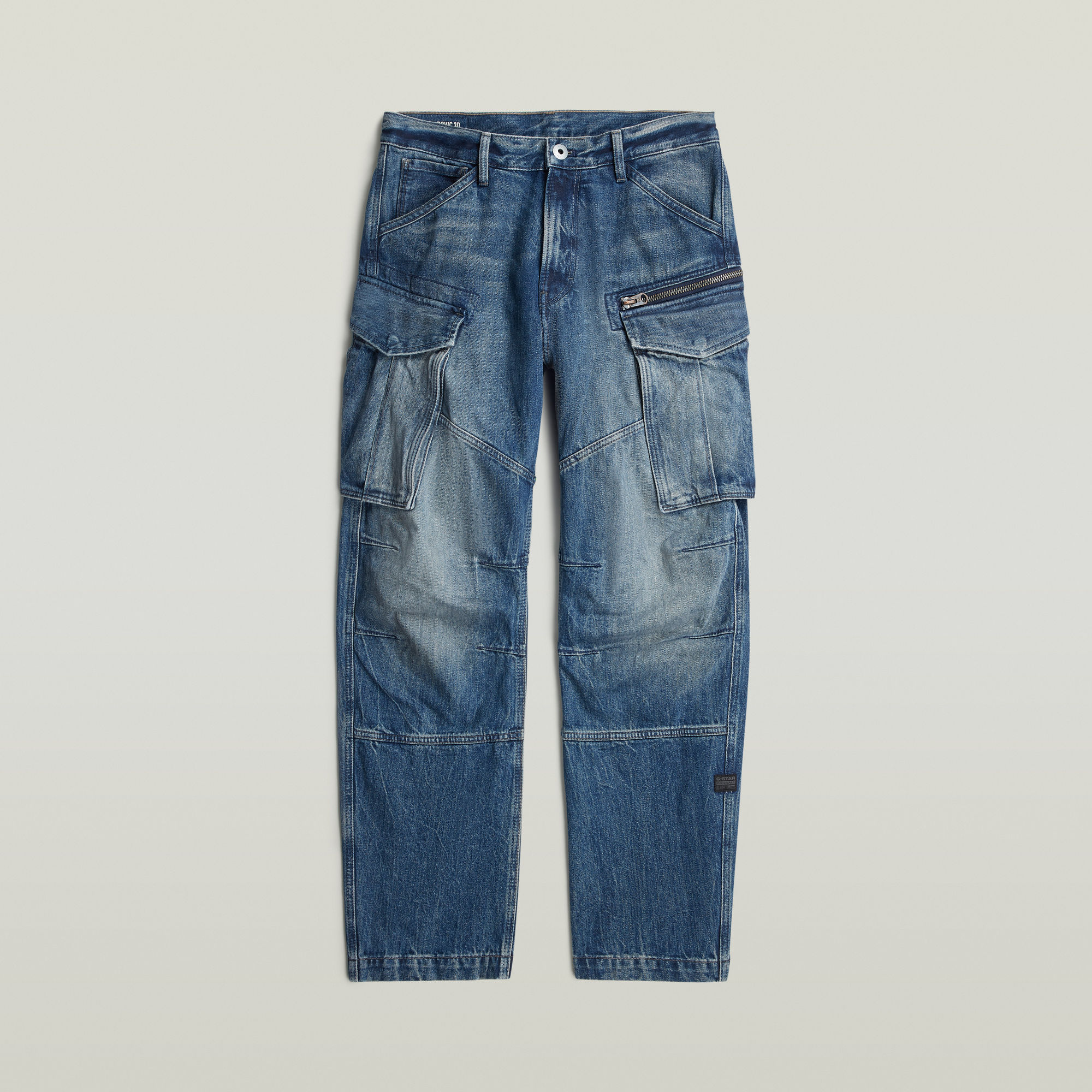 Thumbnail - Rovic 3D Loose Denim - Dunkelblau - Herren