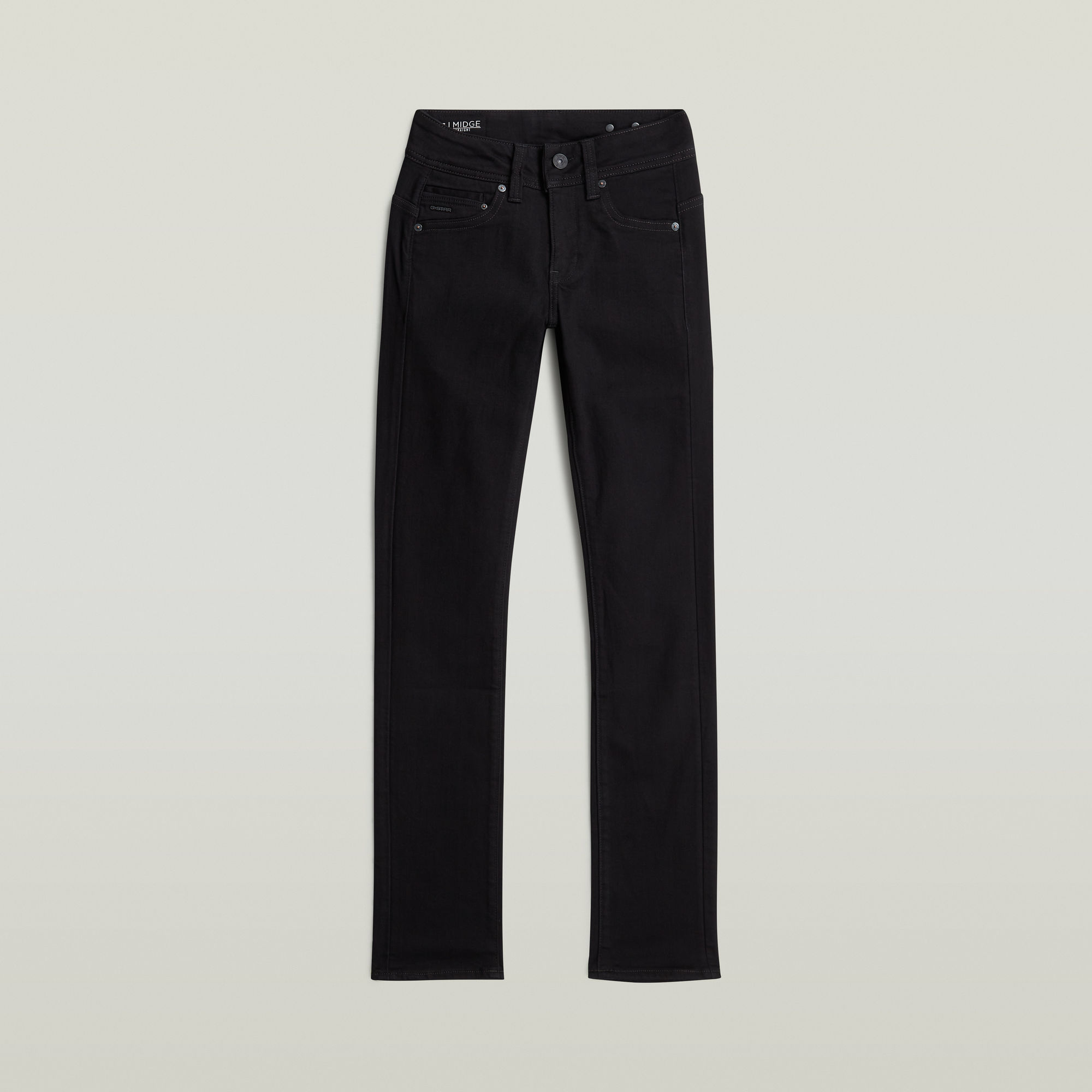 G-Star RAW Midge Straight Jeans Zwart Dames