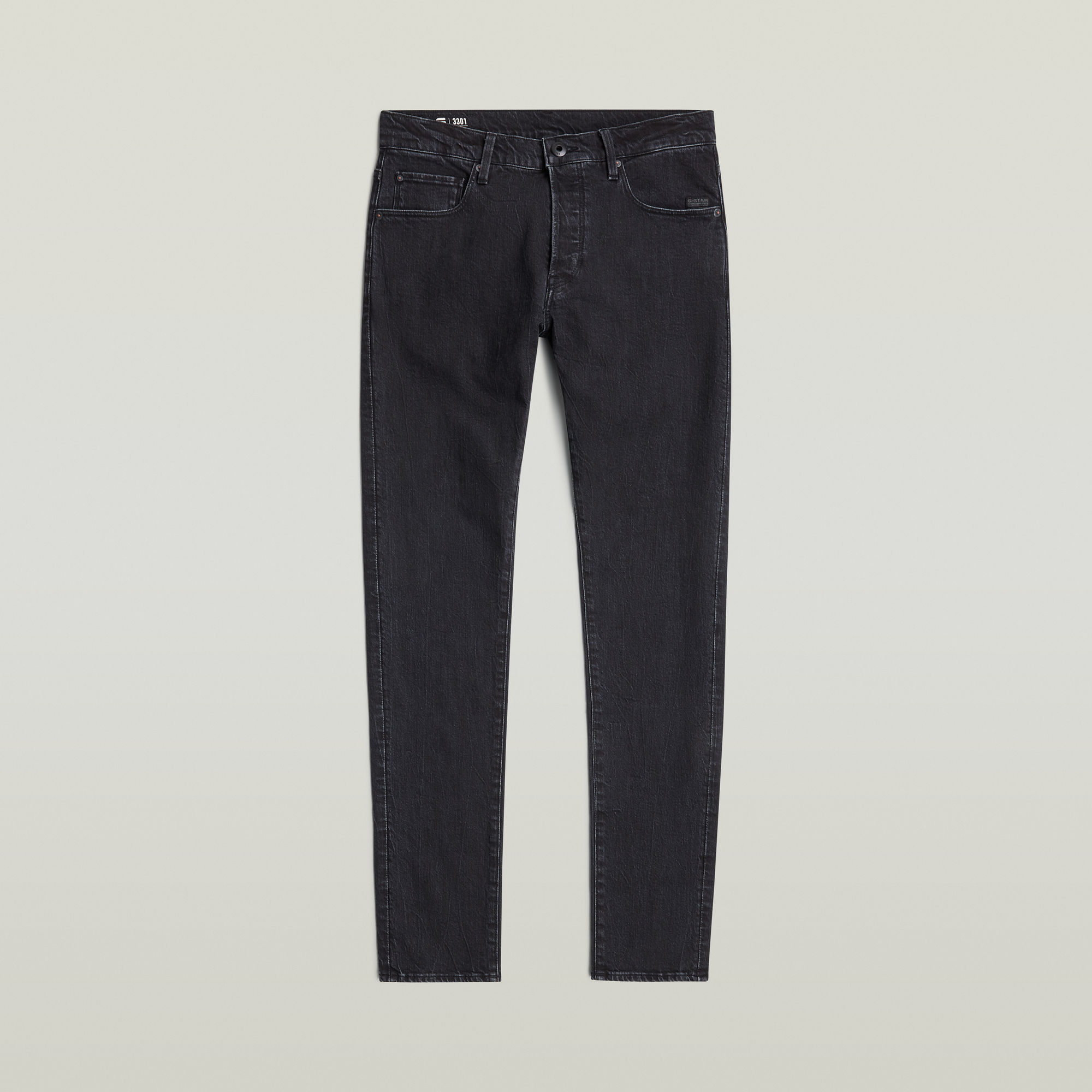Thumbnail - 3301 Slim Jeans - Schwarz - Herren