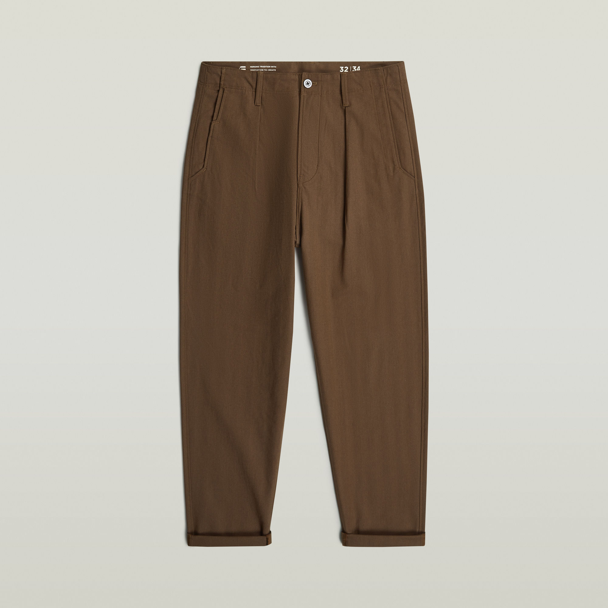 Thumbnail - Pleated Chino Relaxed Tapered - Mehrfarbig - Herren