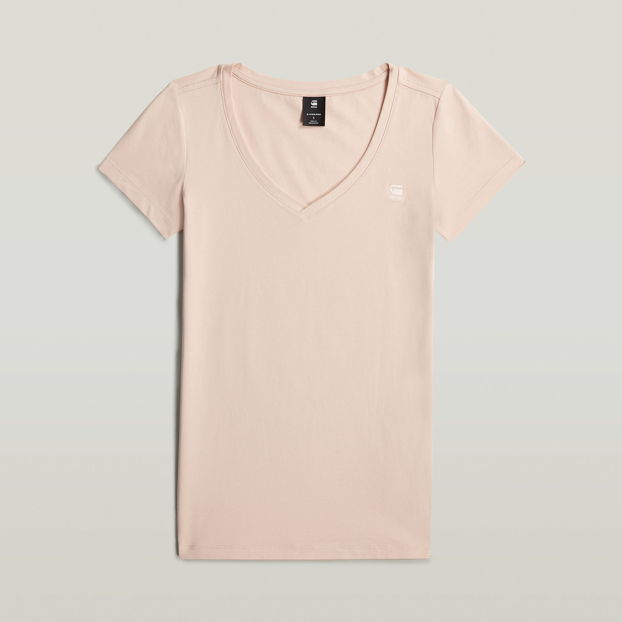 Thumbnail - Base V-Neck T-Shirt - Pink - Damen