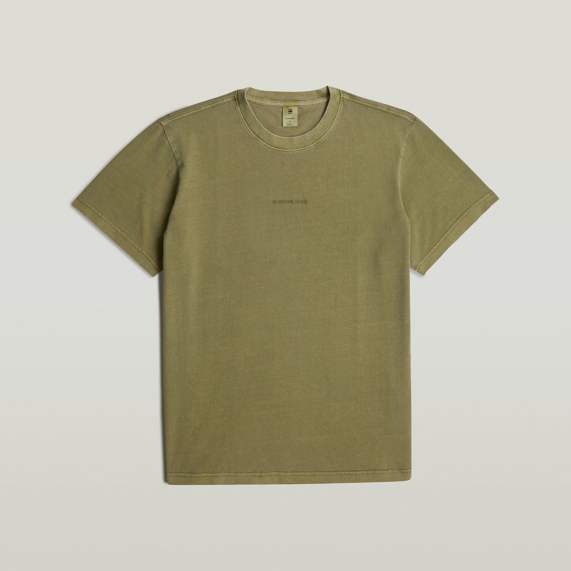 G-Star RAW Overdyed Center Chest T-shirt Groen Heren