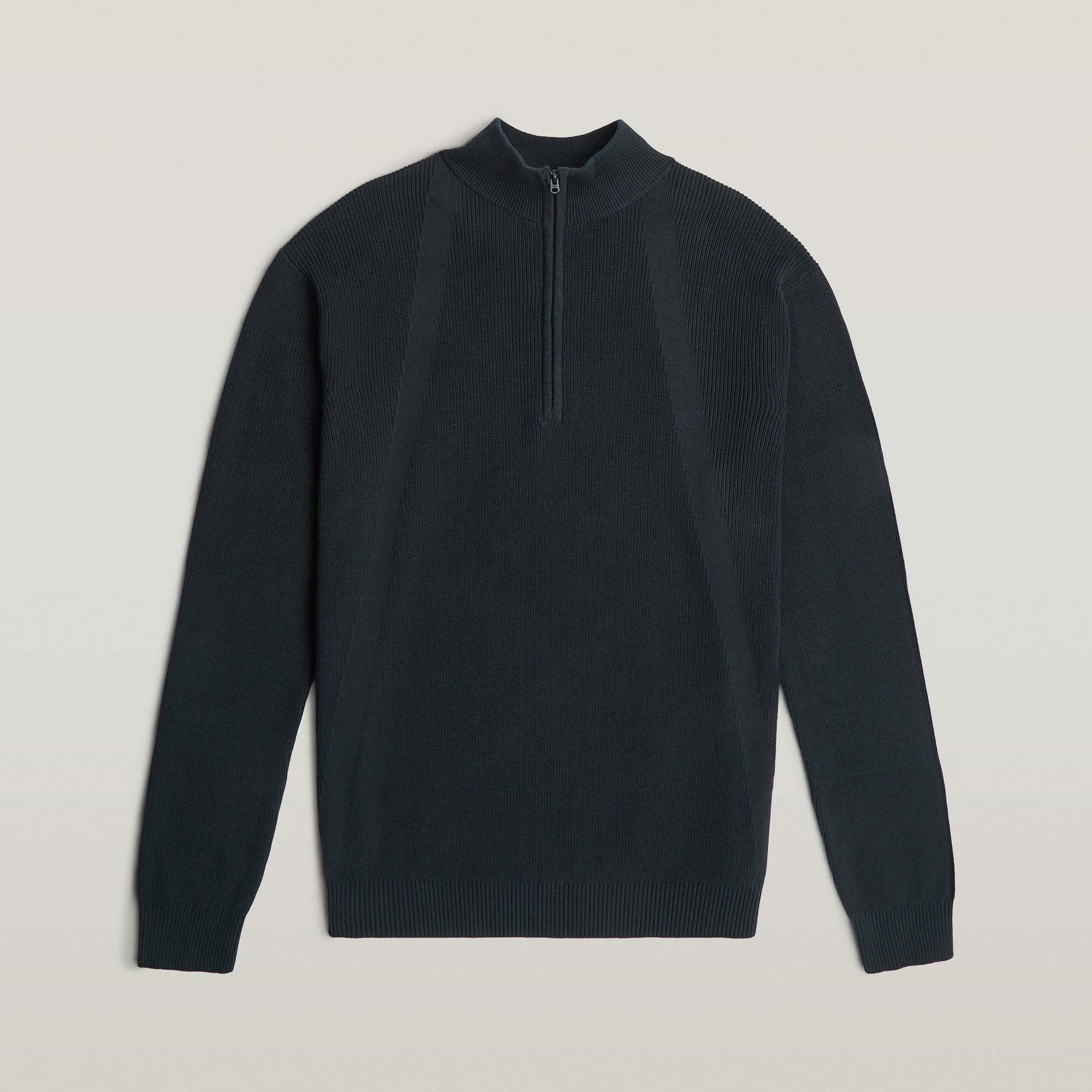 G-Star RAW Structure Half Zip Gebreide Trui Donkerblauw Heren